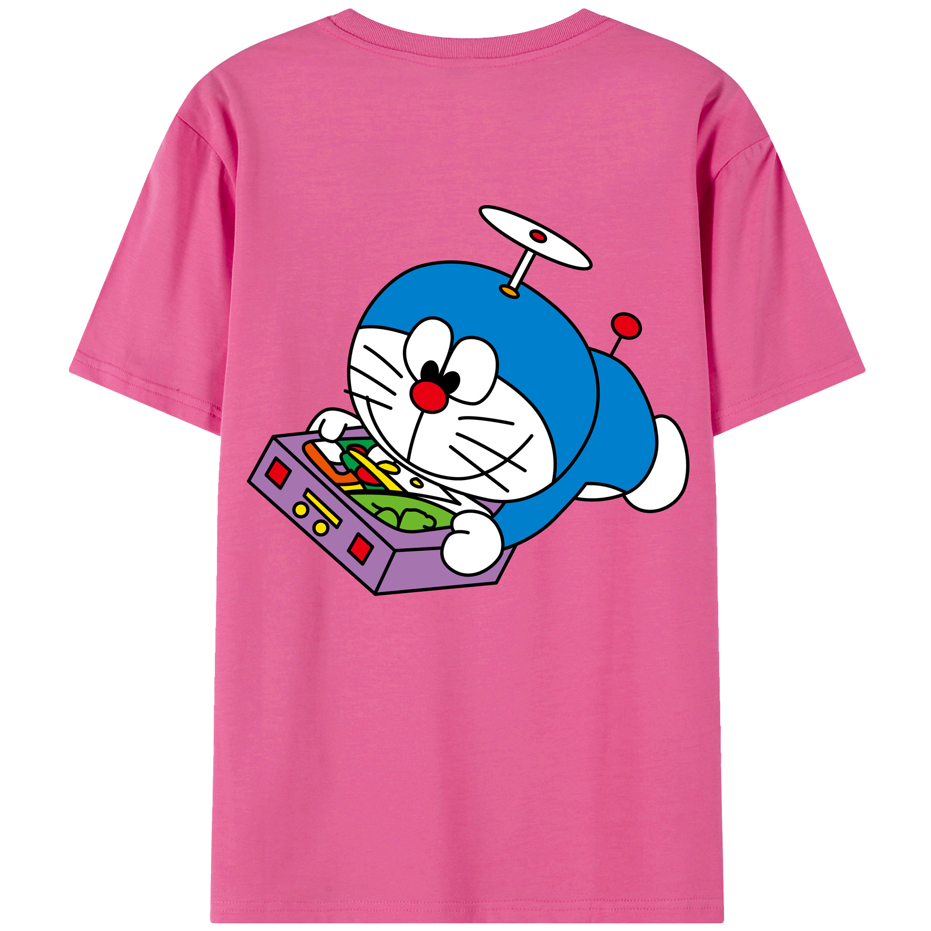 （画像用） ドラえもん Doraemon レディース半袖Tシャツ(バックプリント)