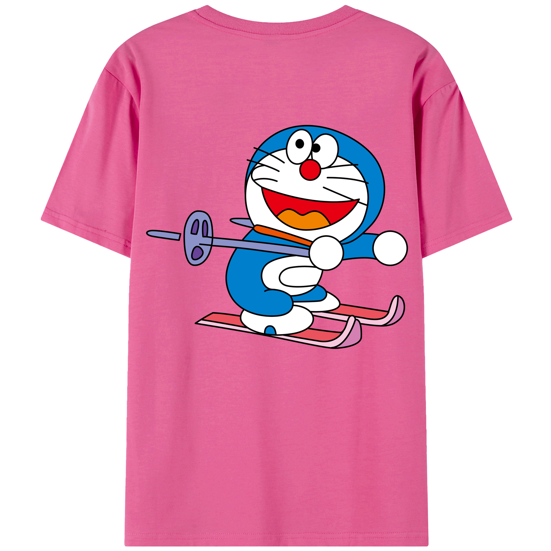 （画像用） ドラえもん Doraemon レディース半袖Tシャツ(バックプリント)
