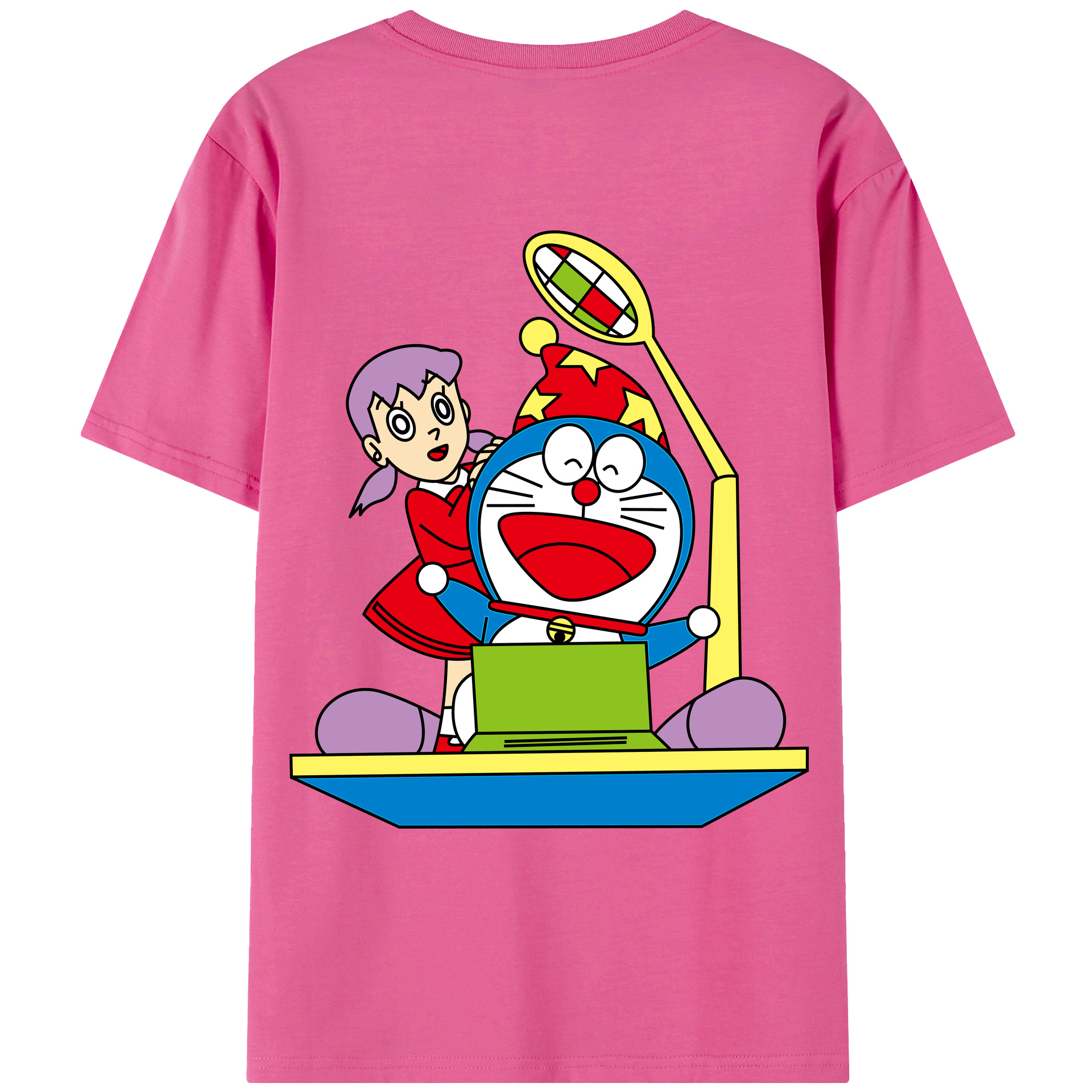 （画像用） ドラえもん みなもと しずか Doraemon Shizuka Minamoto レディース半袖Tシャツ(バックプリント)