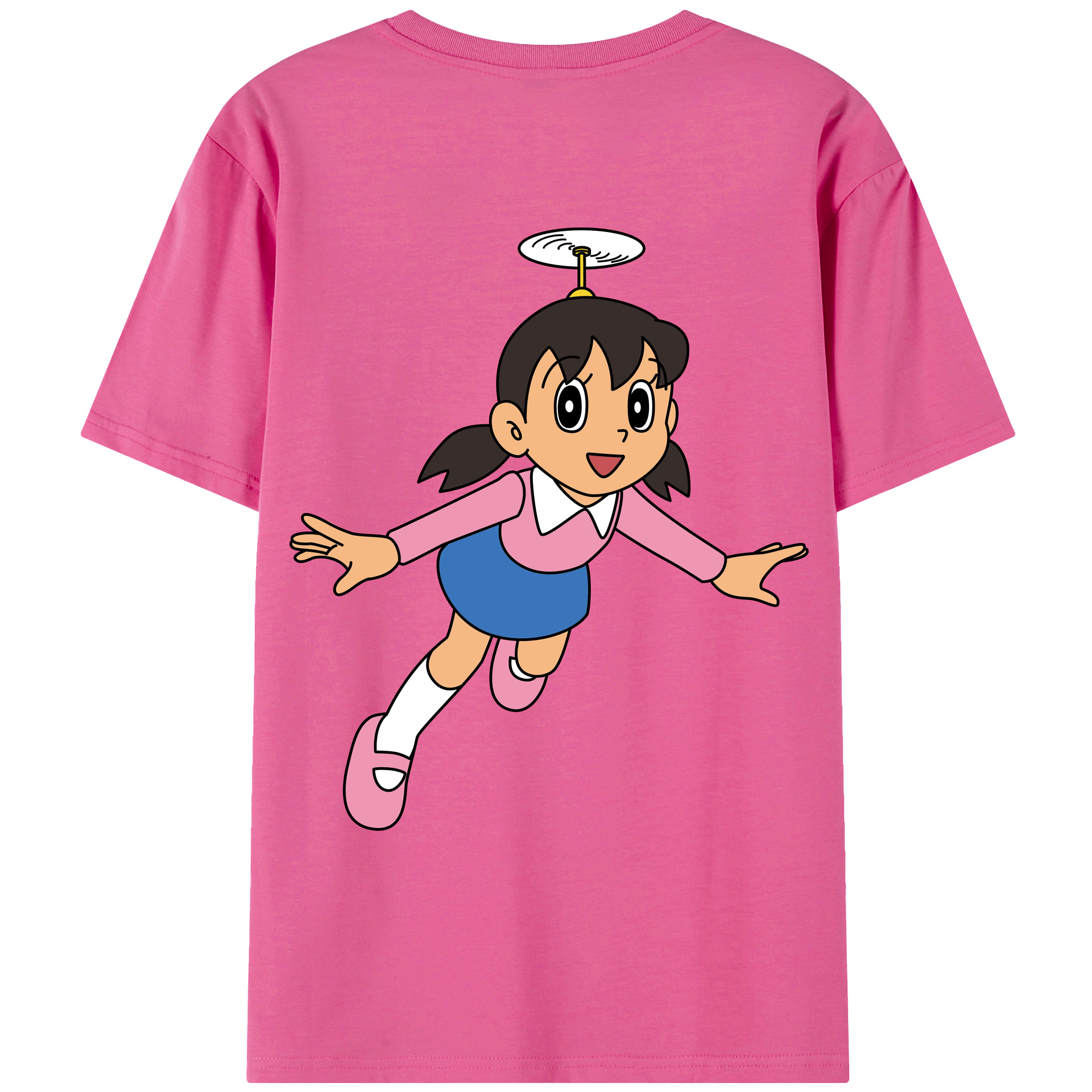 （画像用） ドラえもん みなもと しずか Doraemon Shizuka Minamoto レディース半袖Tシャツ(バックプリント)