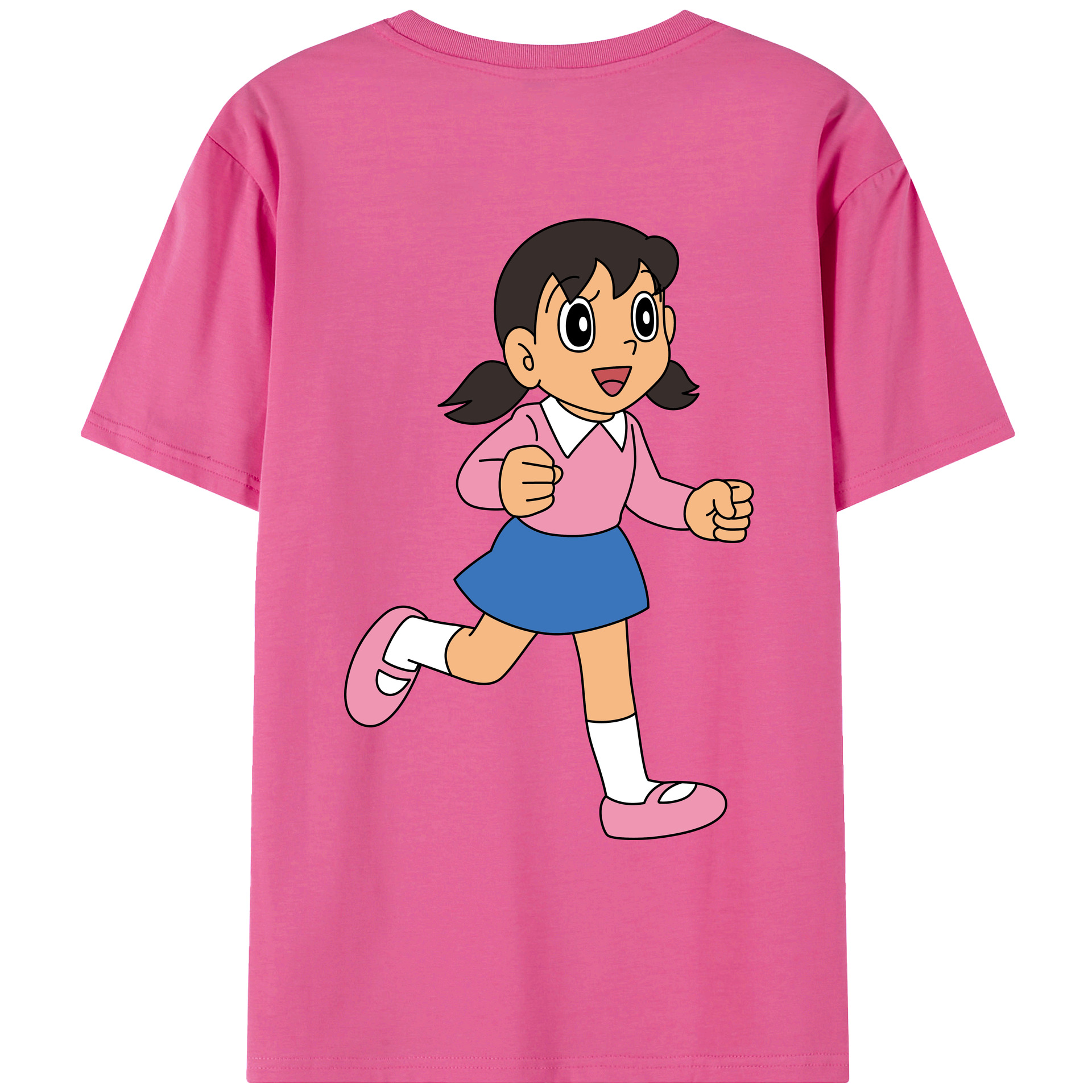 （画像用） ドラえもん みなもと しずか Doraemon Shizuka Minamoto レディース半袖Tシャツ(バックプリント)