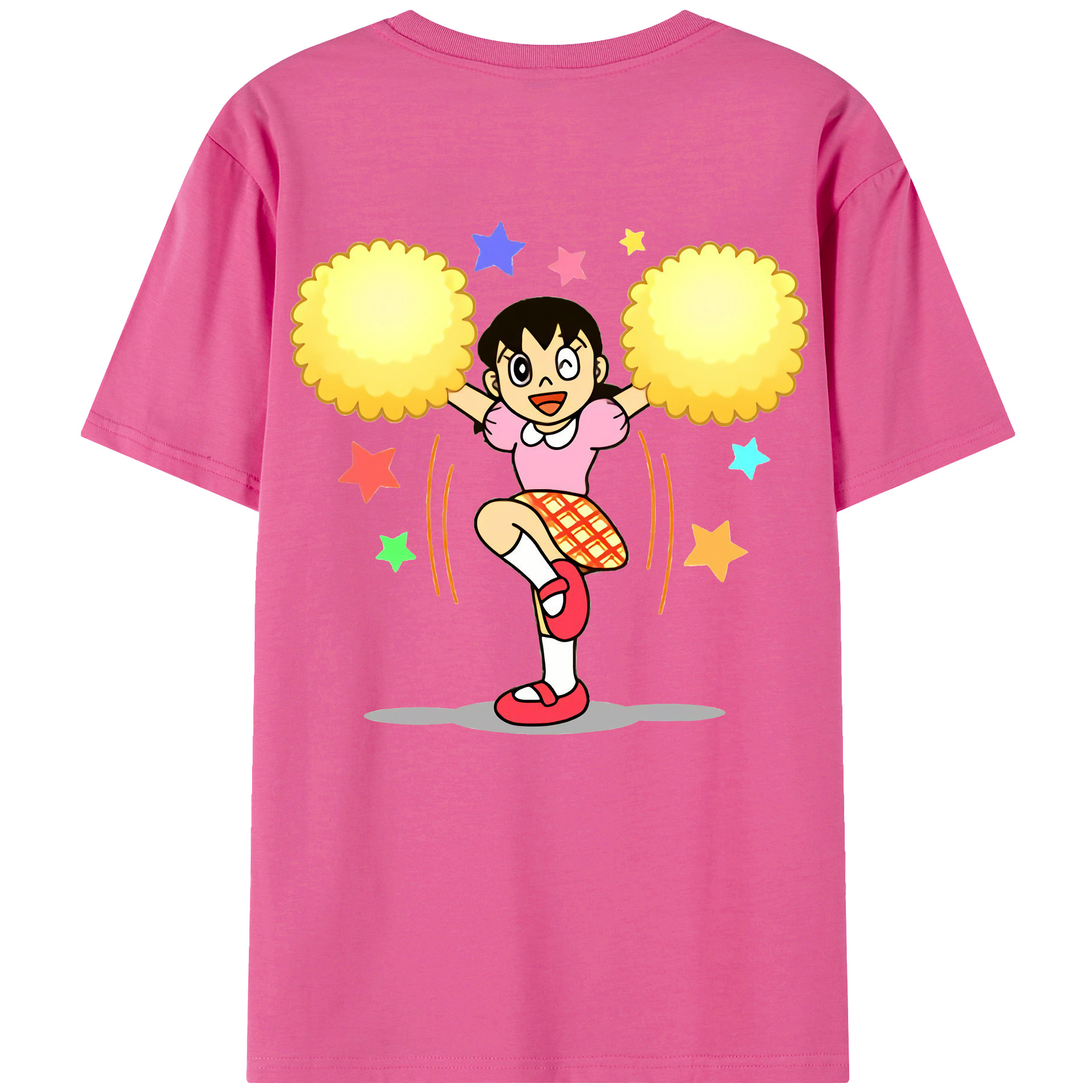 （画像用） ドラえもん みなもと しずか Doraemon Shizuka Minamoto レディース半袖Tシャツ(バックプリント)