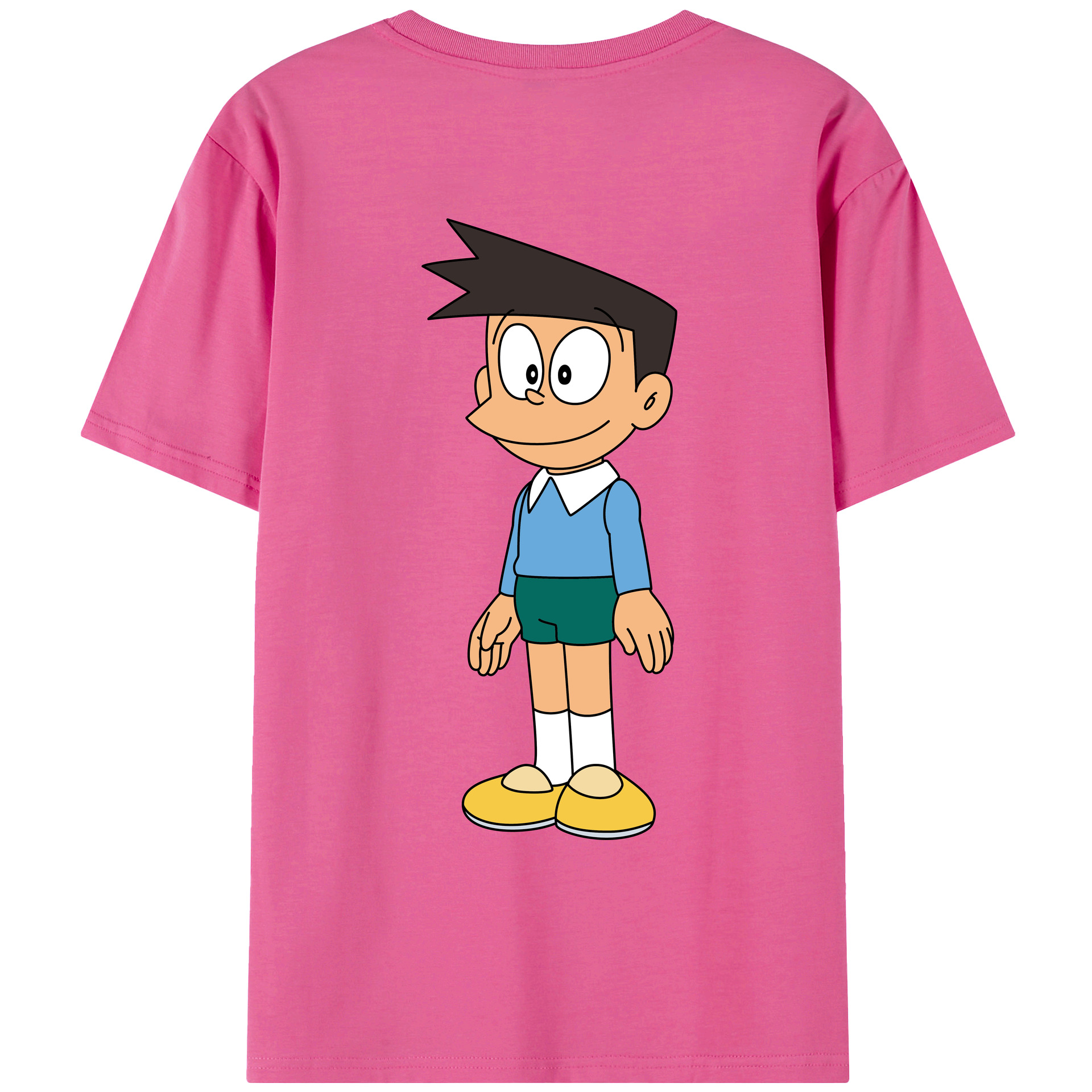 （画像用） ドラえもん 骨川 スネ夫 Doraemon Honekawa Suneo レディース半袖Tシャツ(バックプリント)