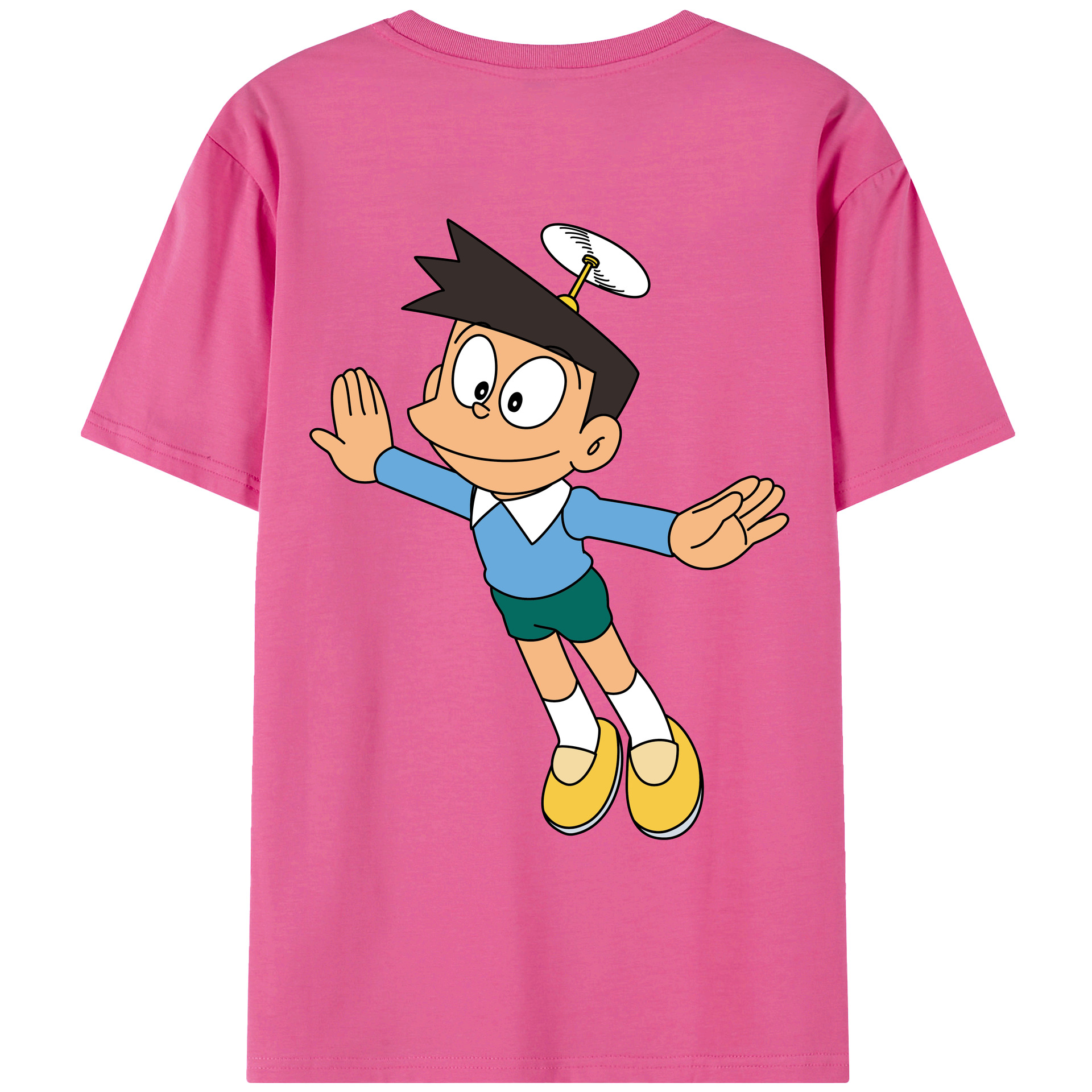 （画像用） ドラえもん 骨川 スネ夫 Doraemon Honekawa Suneo レディース半袖Tシャツ(バックプリント)