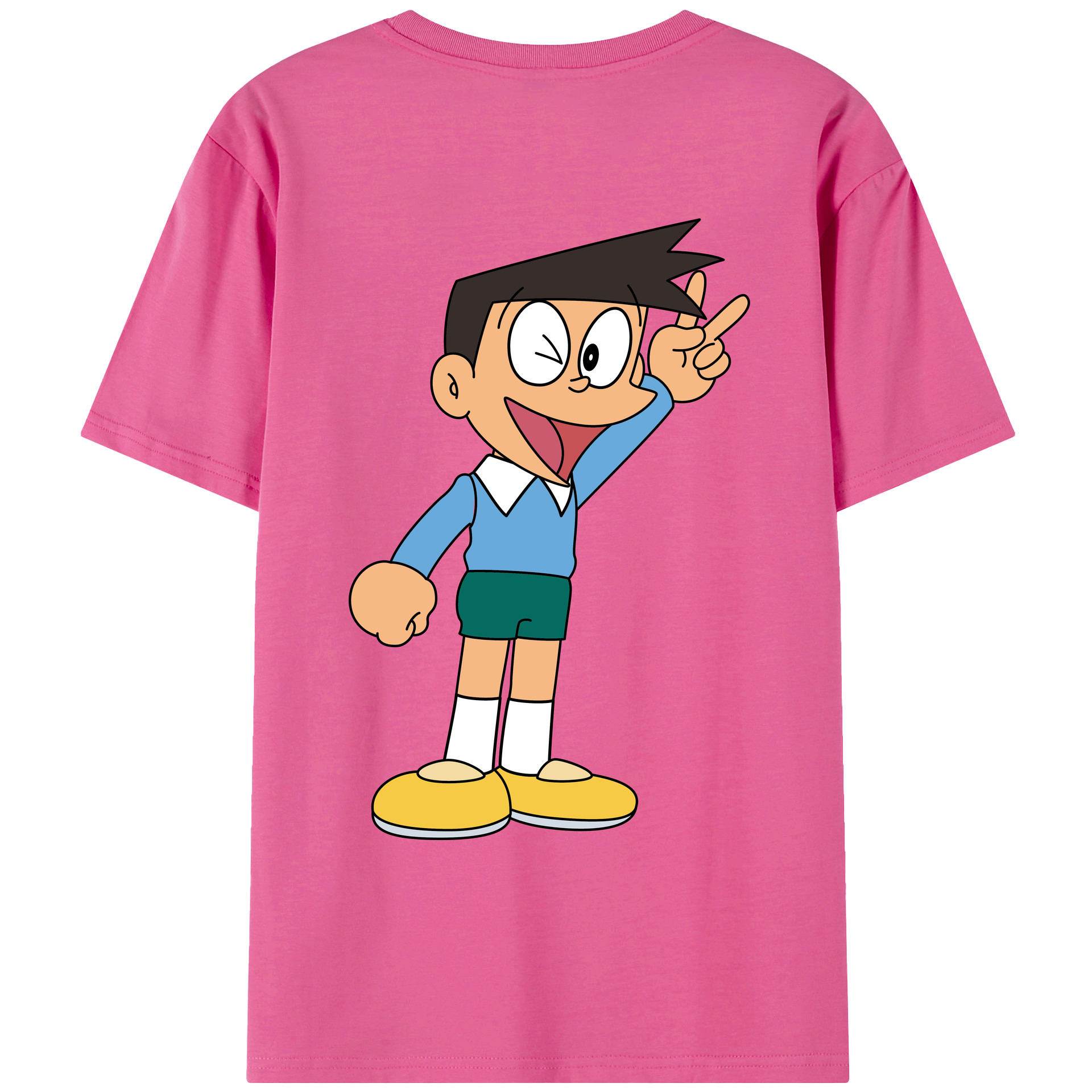 （画像用） ドラえもん 骨川 スネ夫 Doraemon Honekawa Suneo レディース半袖Tシャツ(バックプリント)