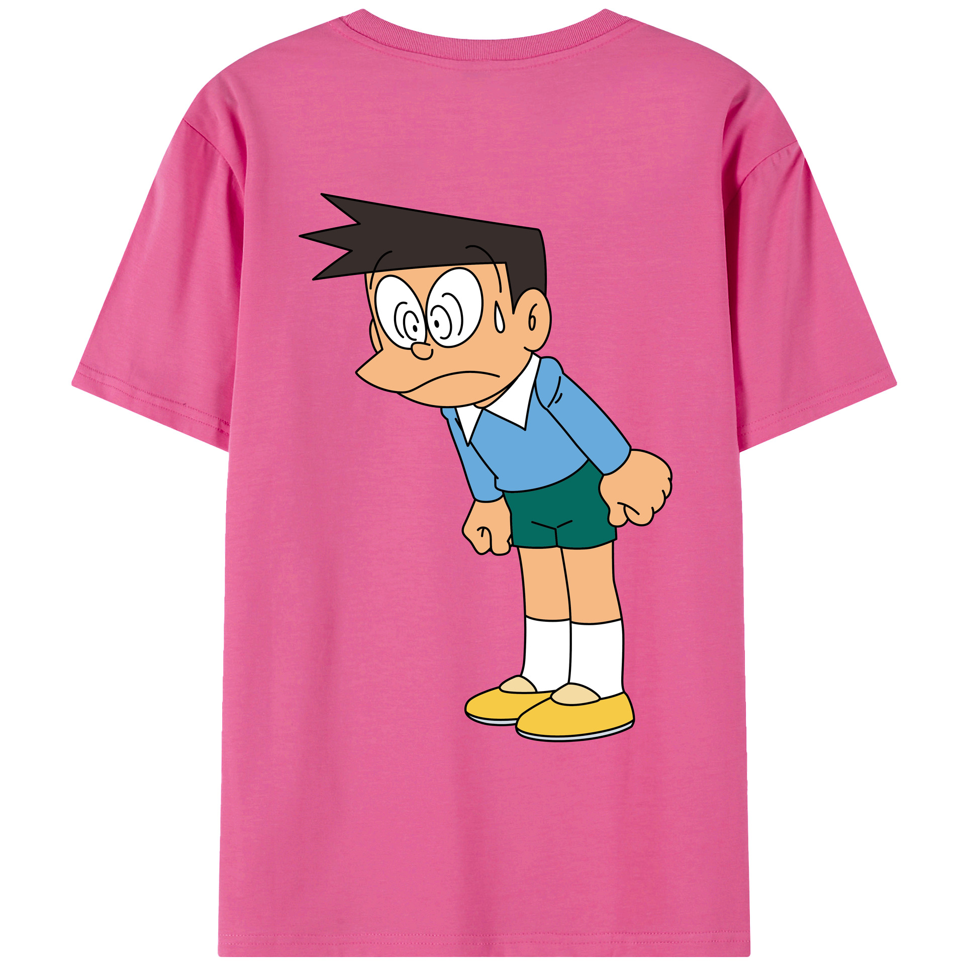 （画像用） ドラえもん 骨川 スネ夫 Doraemon Honekawa Suneo レディース半袖Tシャツ(バックプリント)