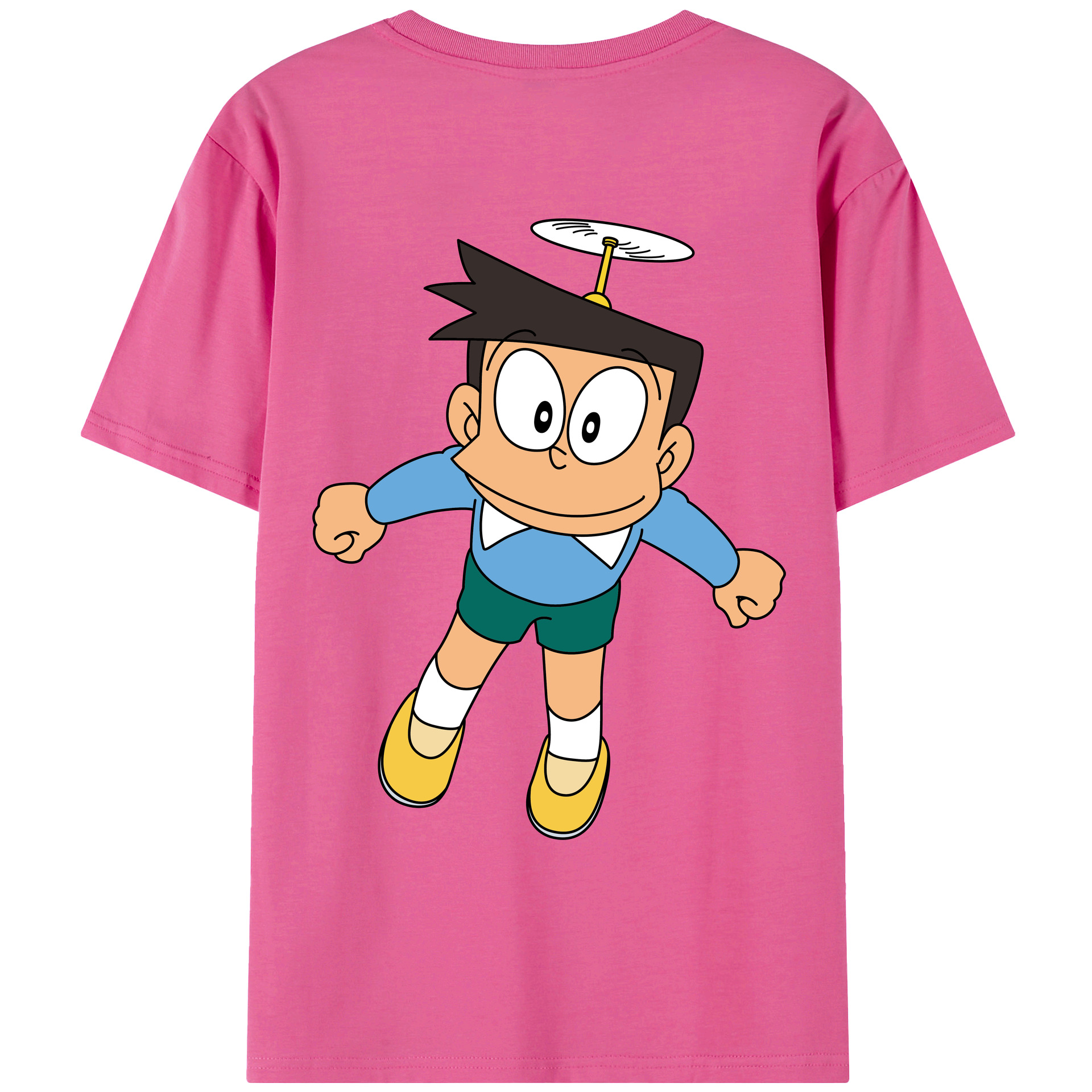 （画像用） ドラえもん 骨川 スネ夫 Doraemon Honekawa Suneo レディース半袖Tシャツ(バックプリント)