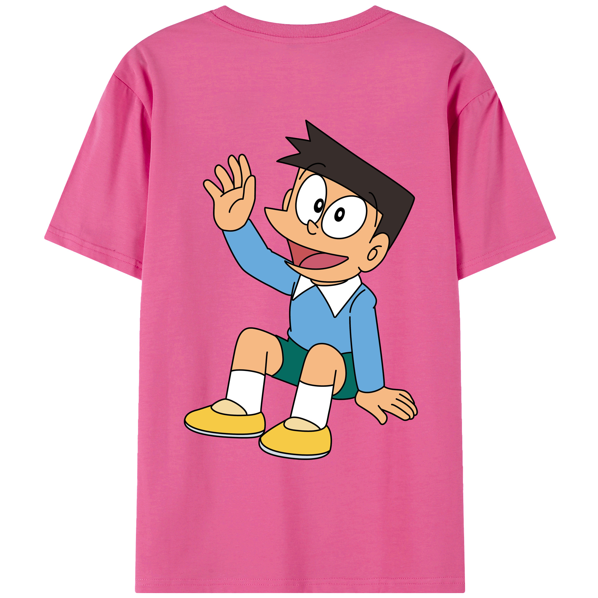 （画像用） ドラえもん 骨川 スネ夫 Doraemon Honekawa Suneo レディース半袖Tシャツ(バックプリント)