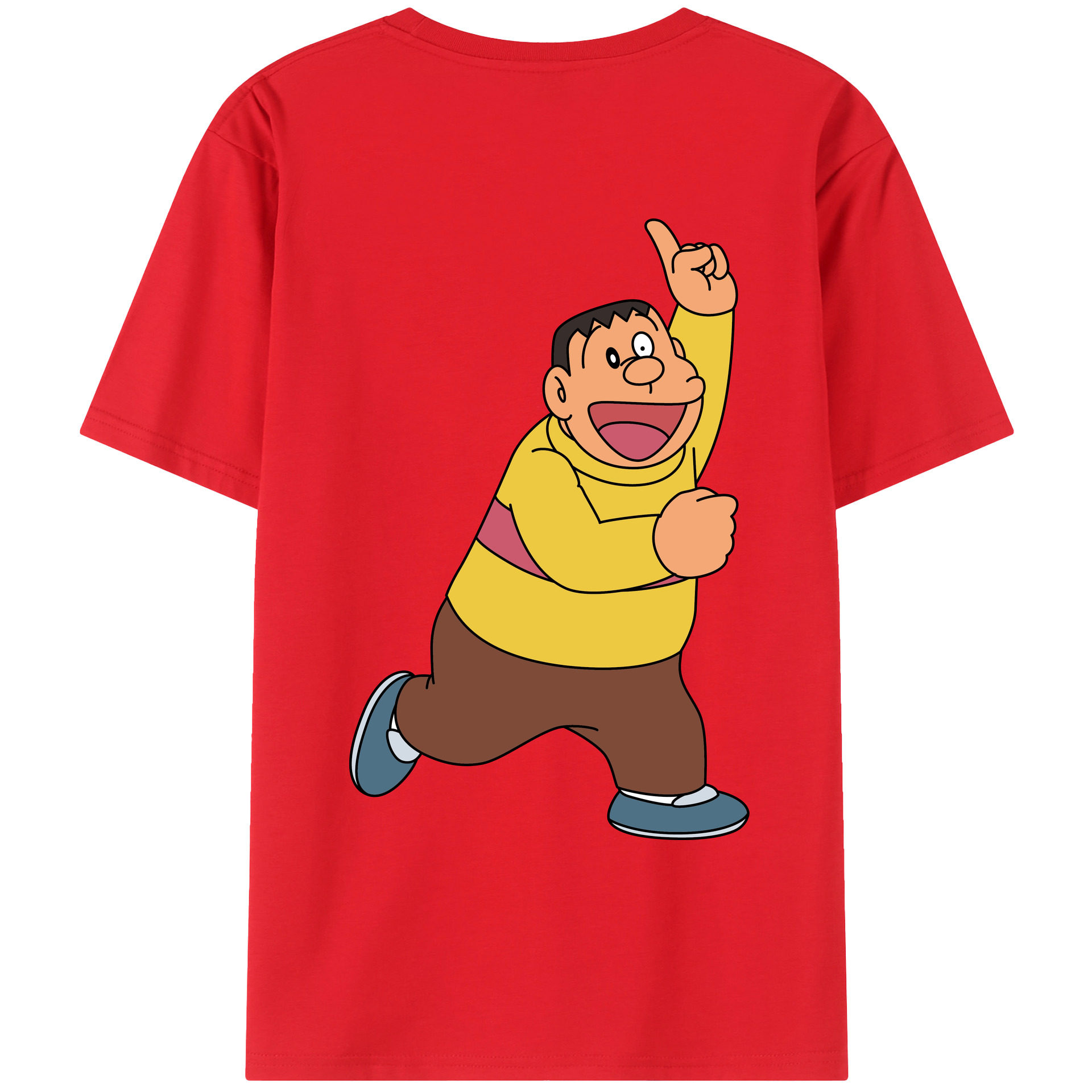 （画像用） ドラえもん 剛田武 Doraemon Gouta Takeshi レディース半袖Tシャツ(バックプリント)