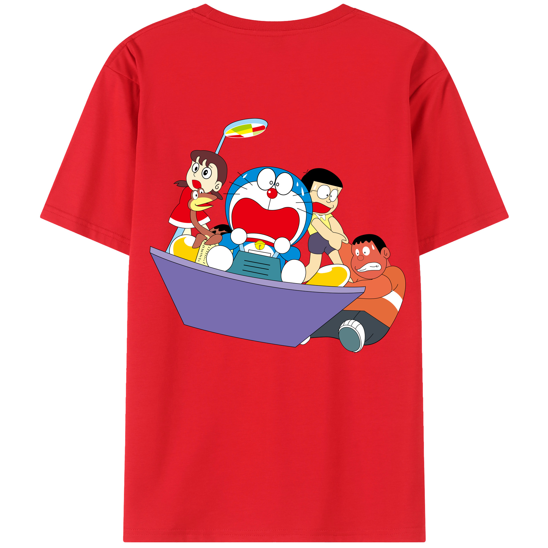 （画像用） ドラえもん Doraemon レディース半袖Tシャツ(バックプリント)