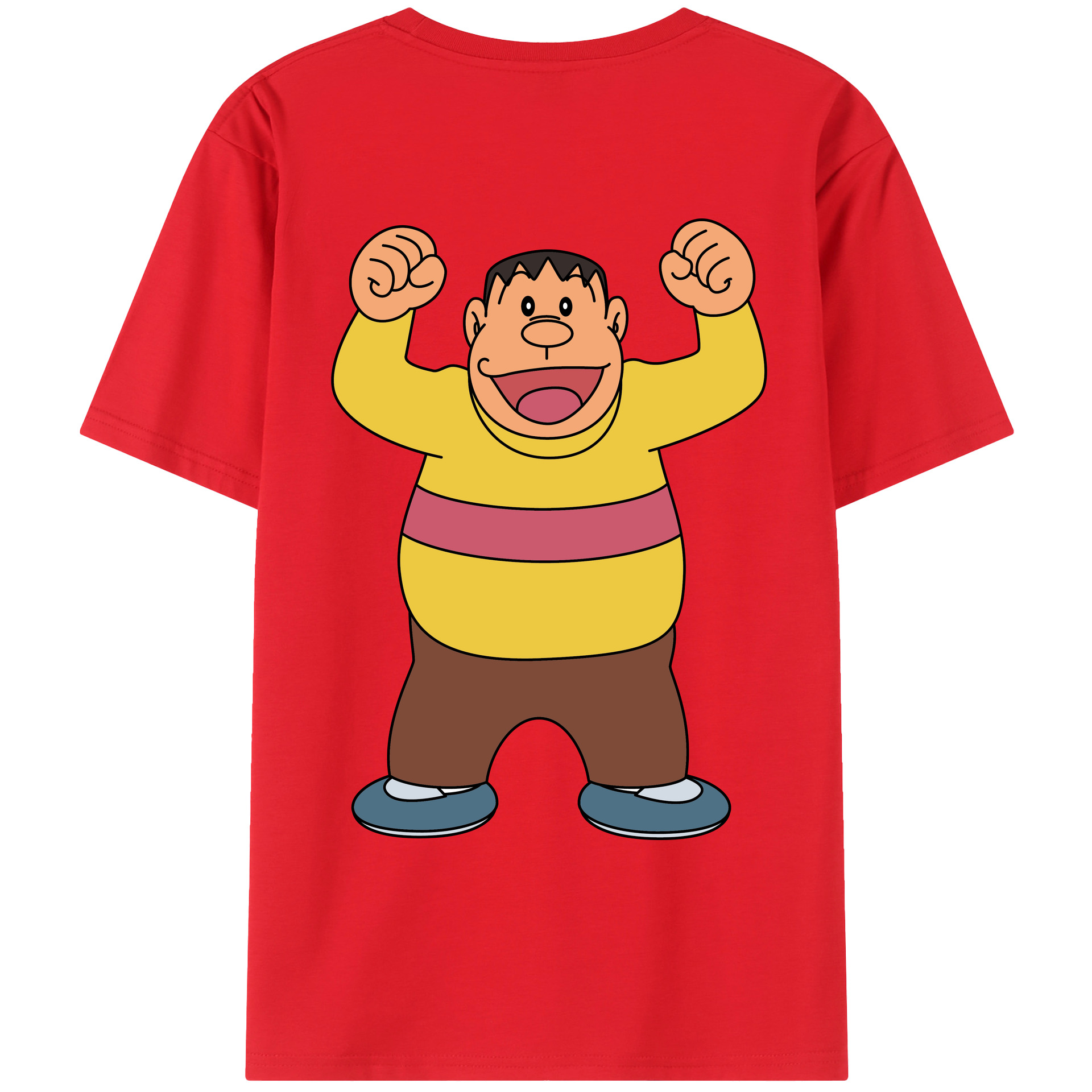 （画像用） ドラえもん 剛田武 Doraemon Gouta Takeshi レディース半袖Tシャツ(バックプリント)