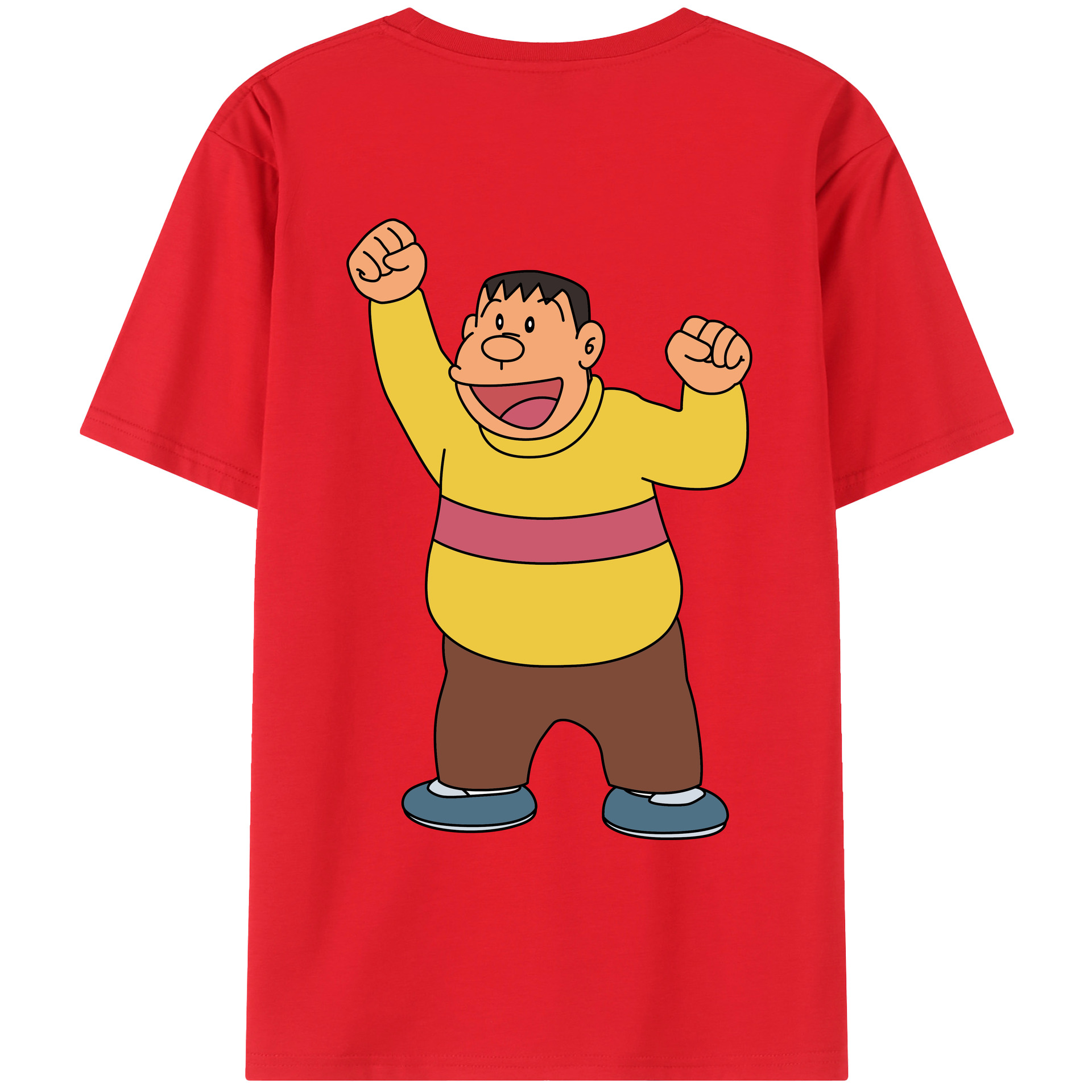 （画像用） ドラえもん 剛田武 Doraemon Gouta Takeshi レディース半袖Tシャツ(バックプリント)