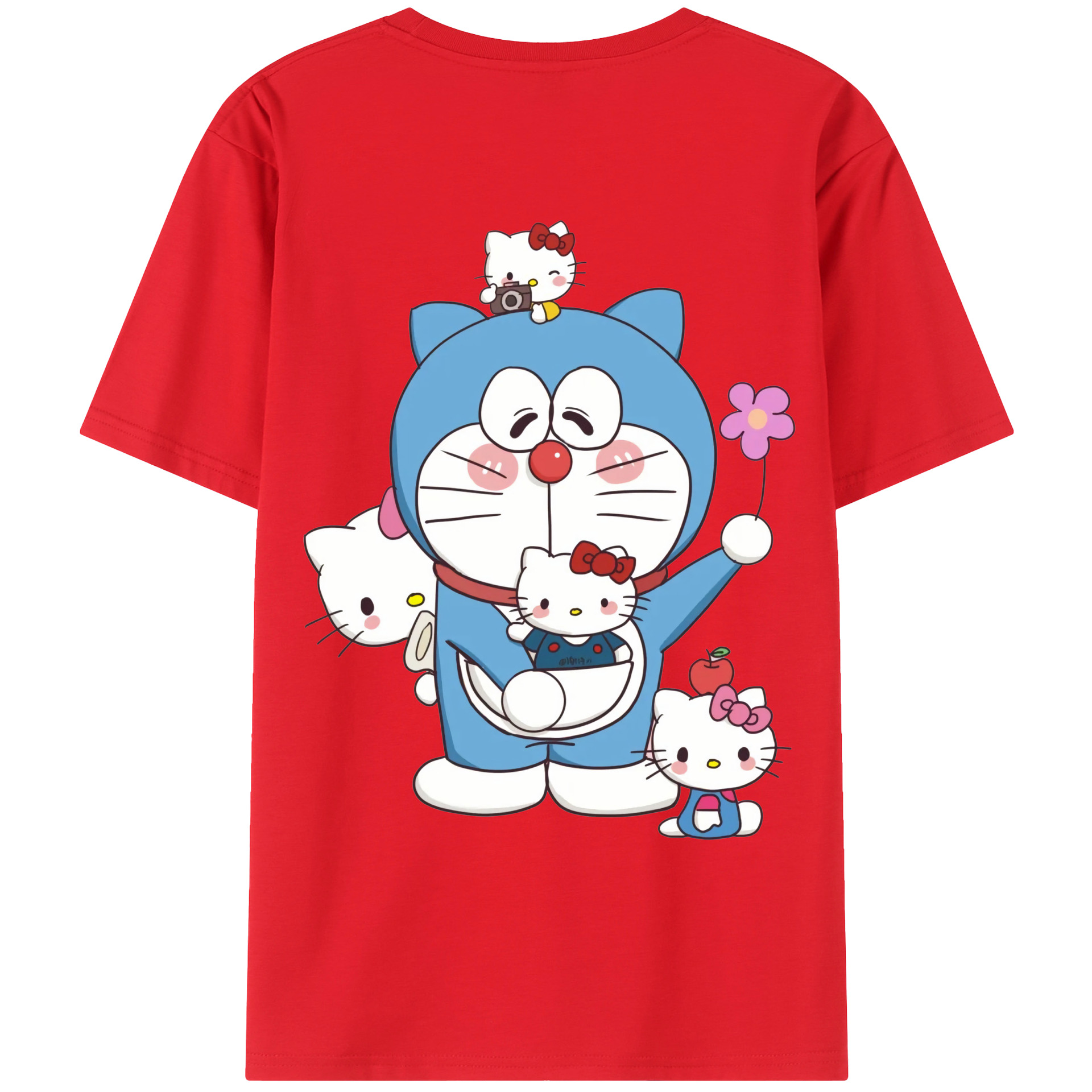 （画像用） ドラえもん Doraemon レディース半袖Tシャツ(バックプリント)