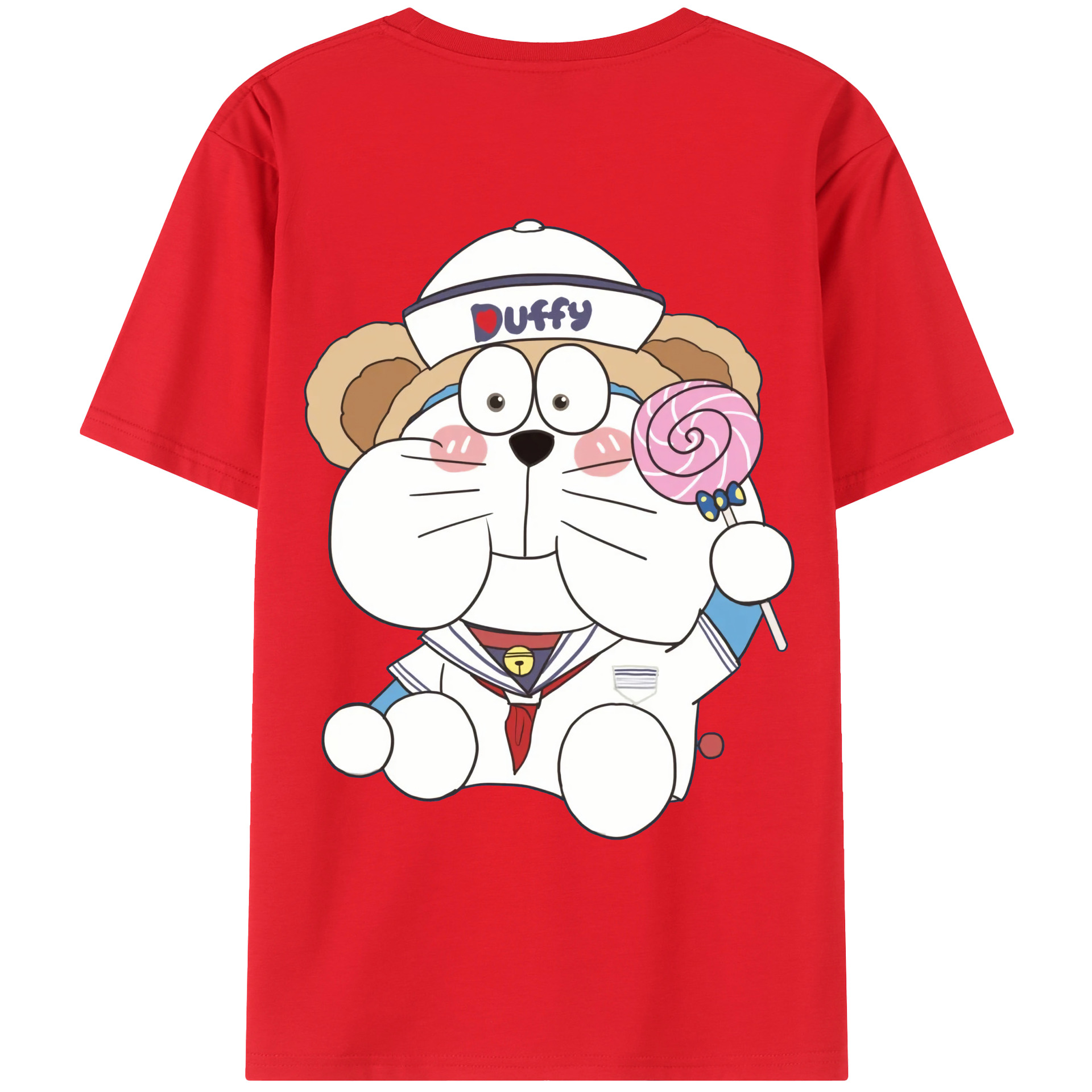 （画像用） ドラえもん Doraemon レディース半袖Tシャツ(バックプリント)