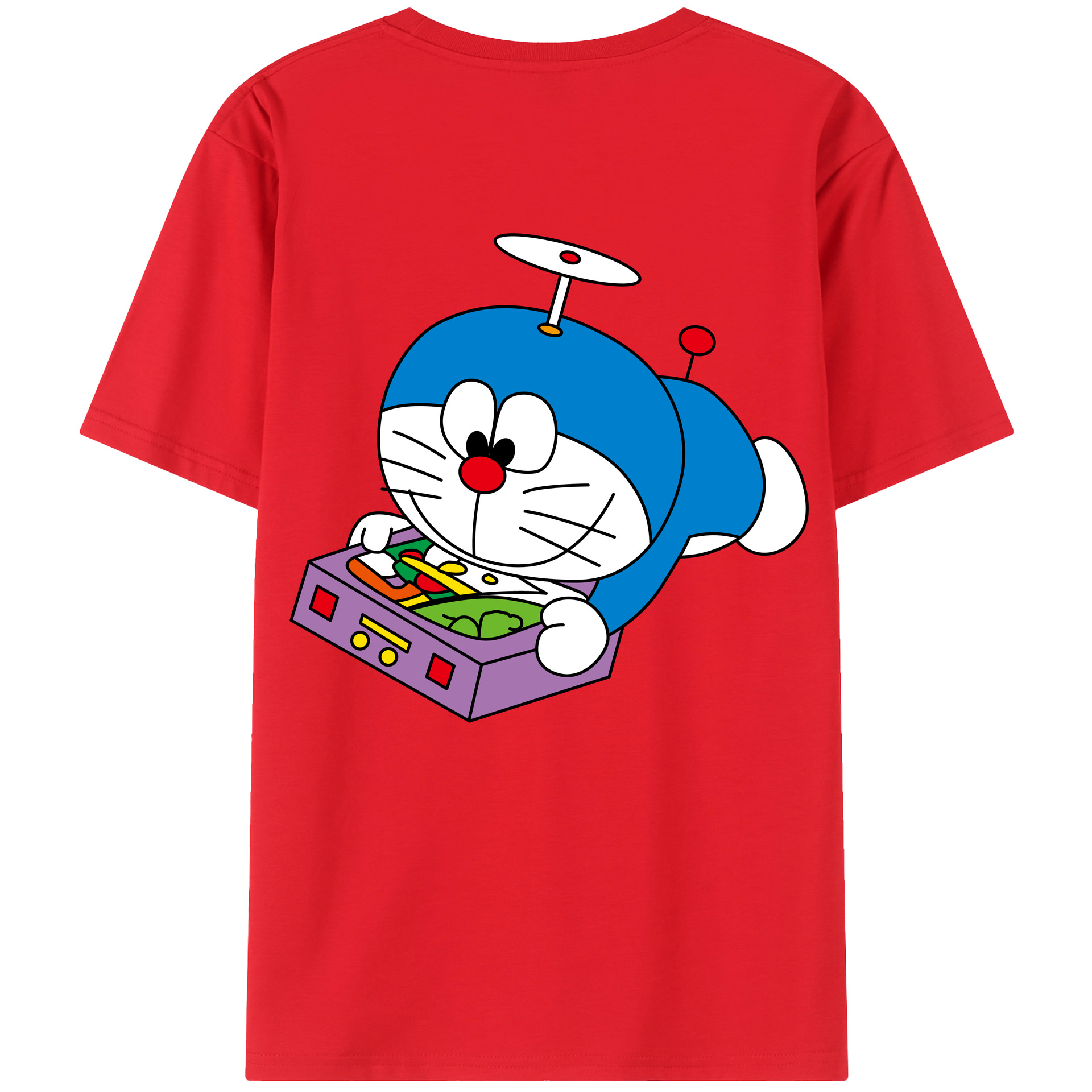 （画像用） ドラえもん Doraemon レディース半袖Tシャツ(バックプリント)