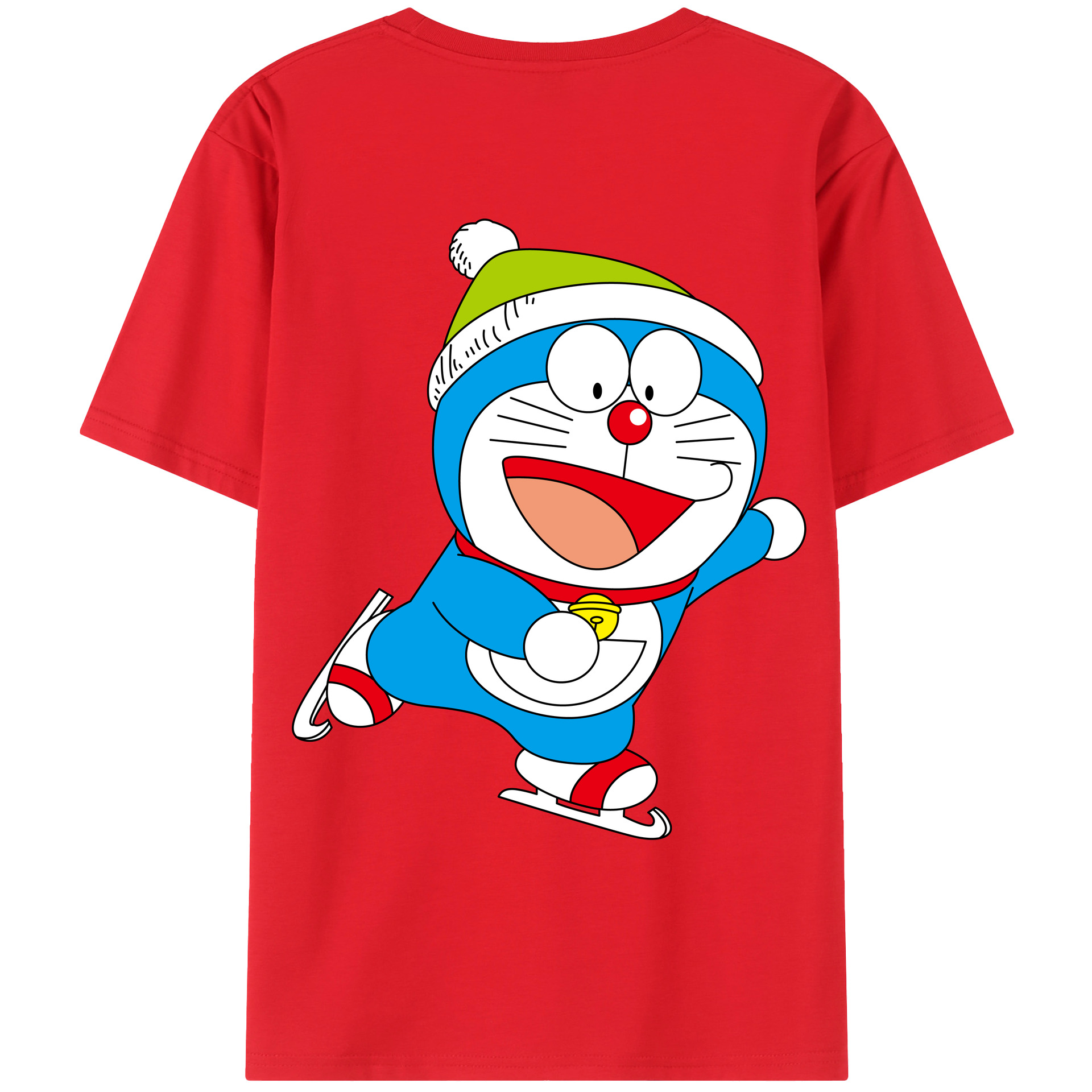 （画像用） ドラえもん Doraemon レディース半袖Tシャツ(バックプリント)
