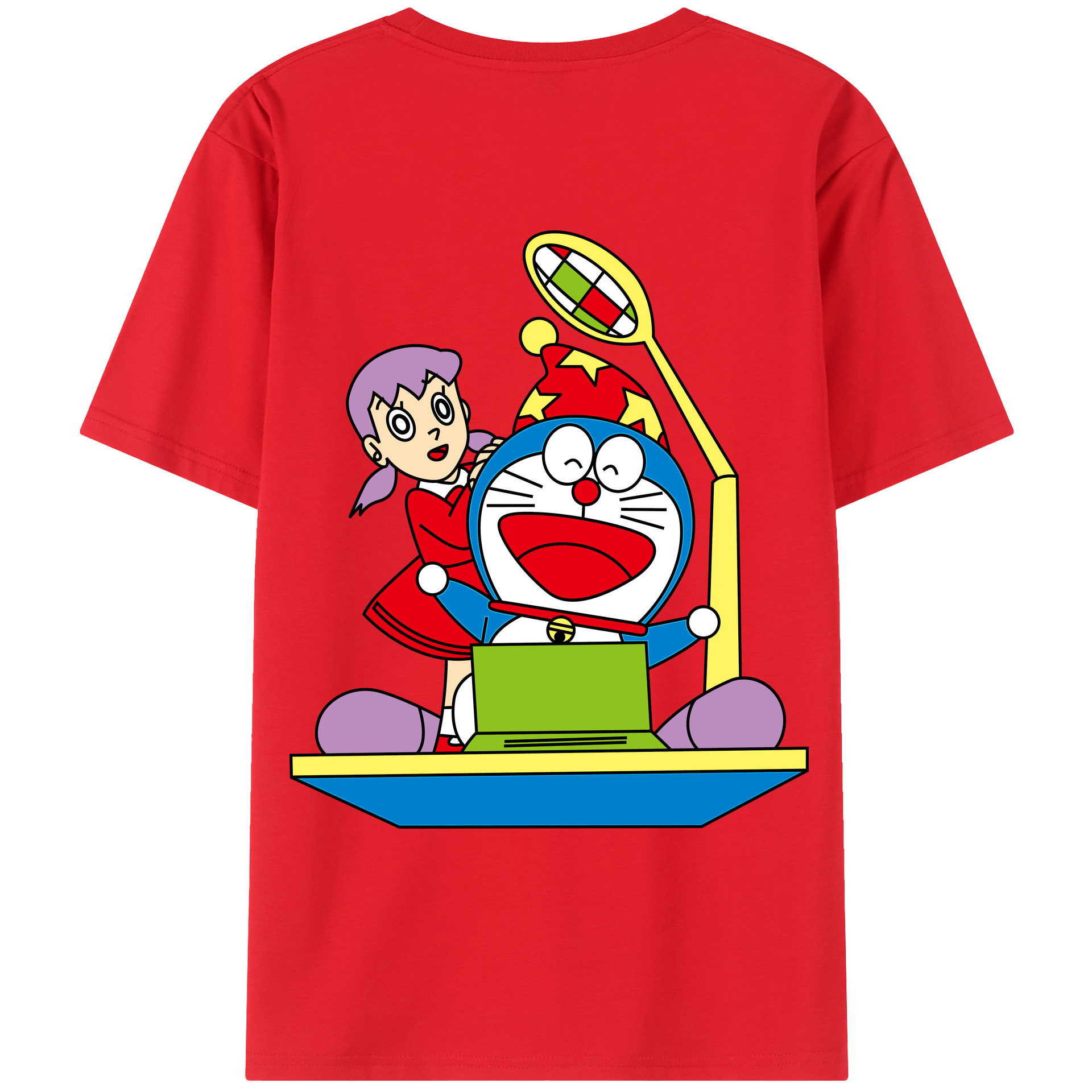 （画像用） ドラえもん みなもと しずか Doraemon Shizuka Minamoto レディース半袖Tシャツ(バックプリント)