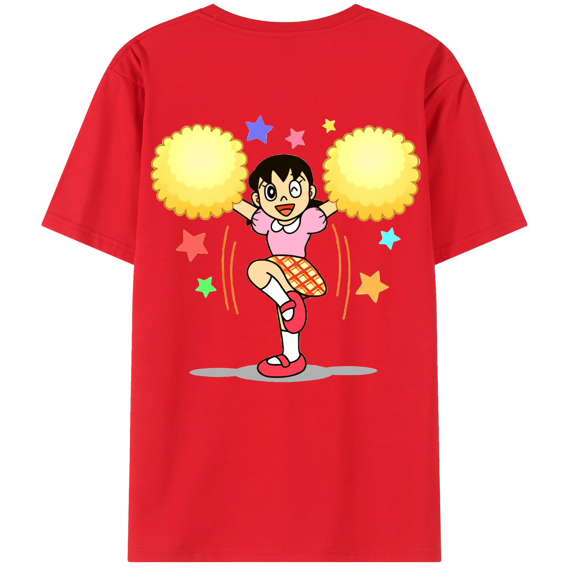 （画像用） ドラえもん みなもと しずか Doraemon Shizuka Minamoto レディース半袖Tシャツ(バックプリント)