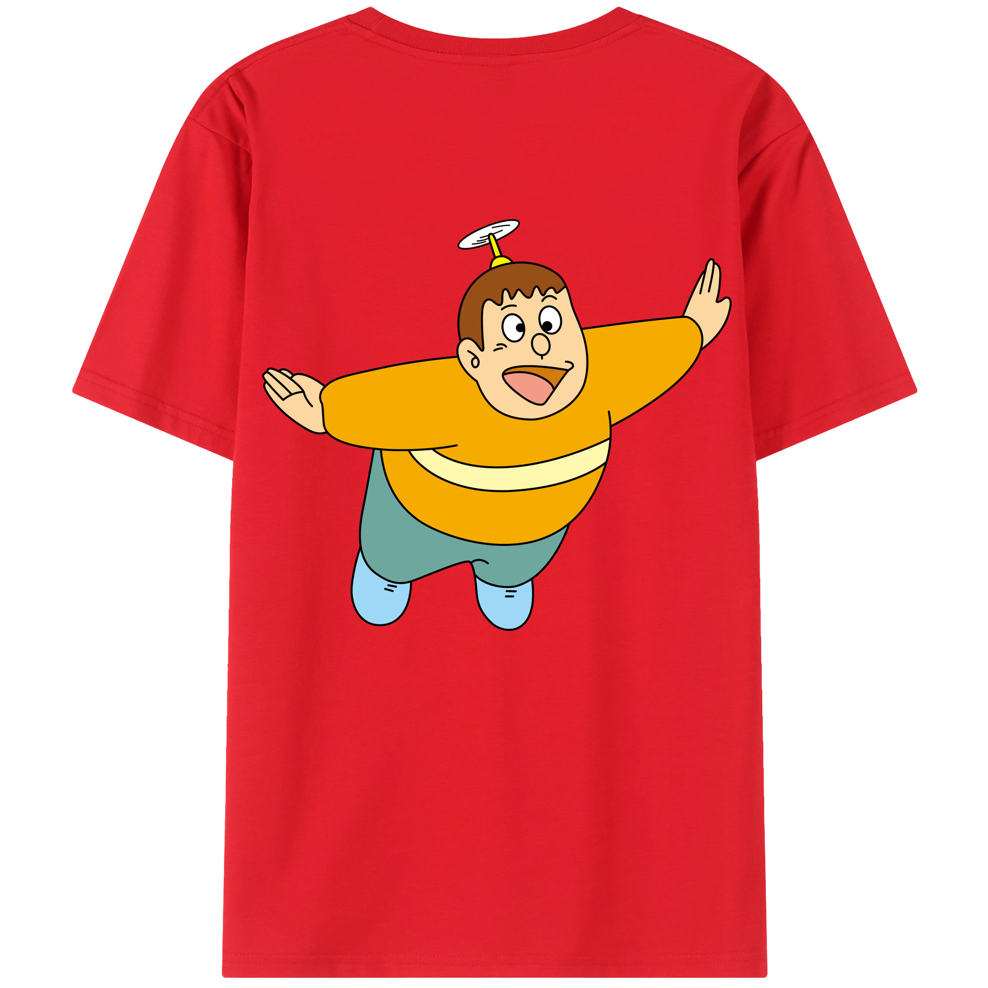 （画像用） ドラえもん 剛田武 Doraemon Gouta Takeshi レディース半袖Tシャツ(バックプリント)