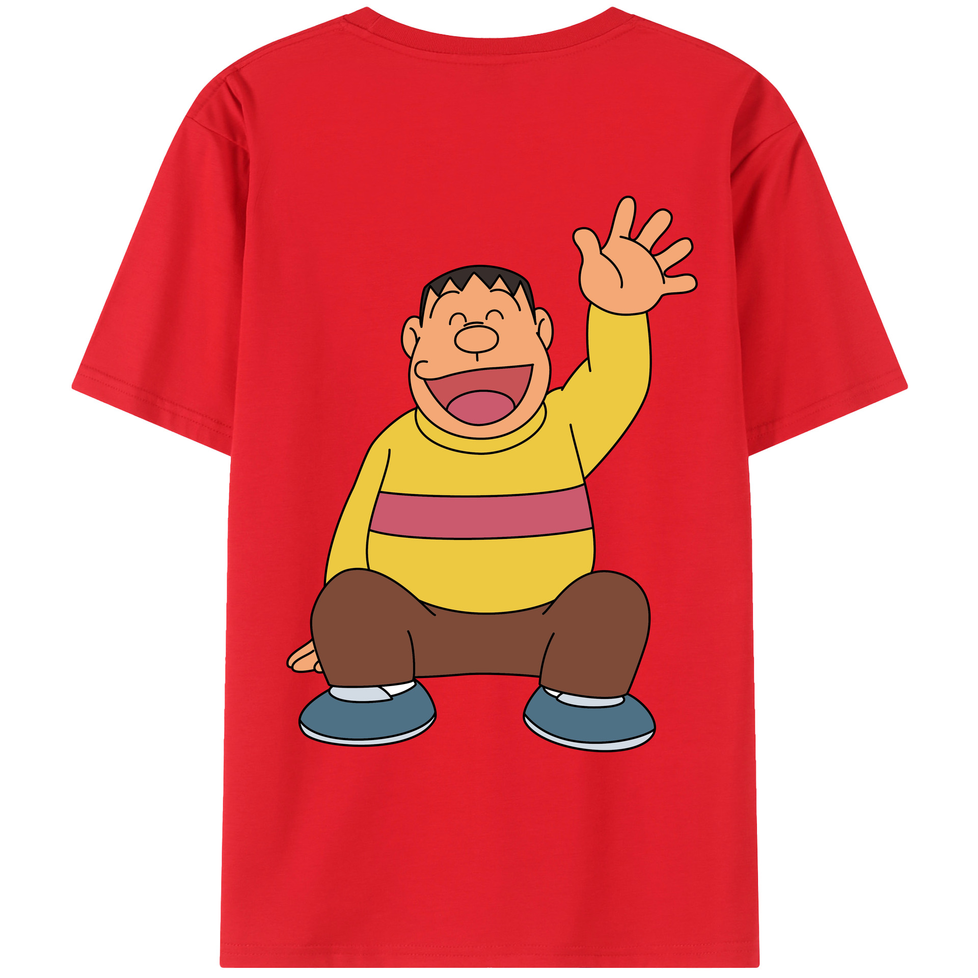 （画像用） ドラえもん 剛田武 Doraemon Gouta Takeshi レディース半袖Tシャツ(バックプリント)