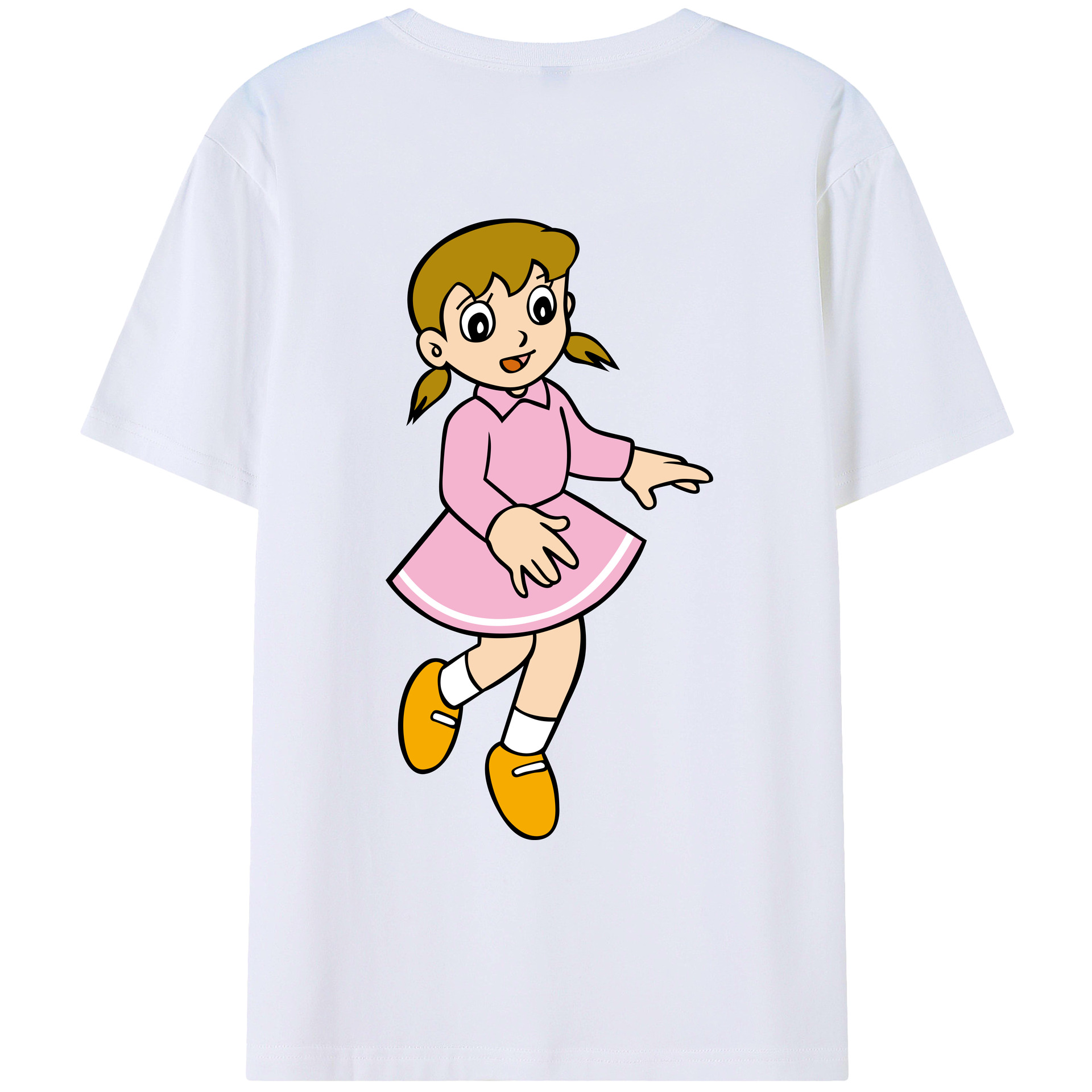 （画像用） ドラえもん みなもと しずか Doraemon Shizuka Minamoto レディース半袖Tシャツ(バックプリント)