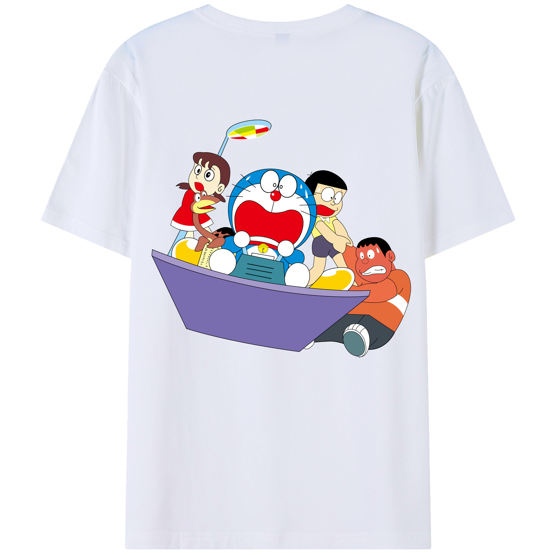 （画像用） ドラえもん Doraemon レディース半袖Tシャツ(バックプリント)
