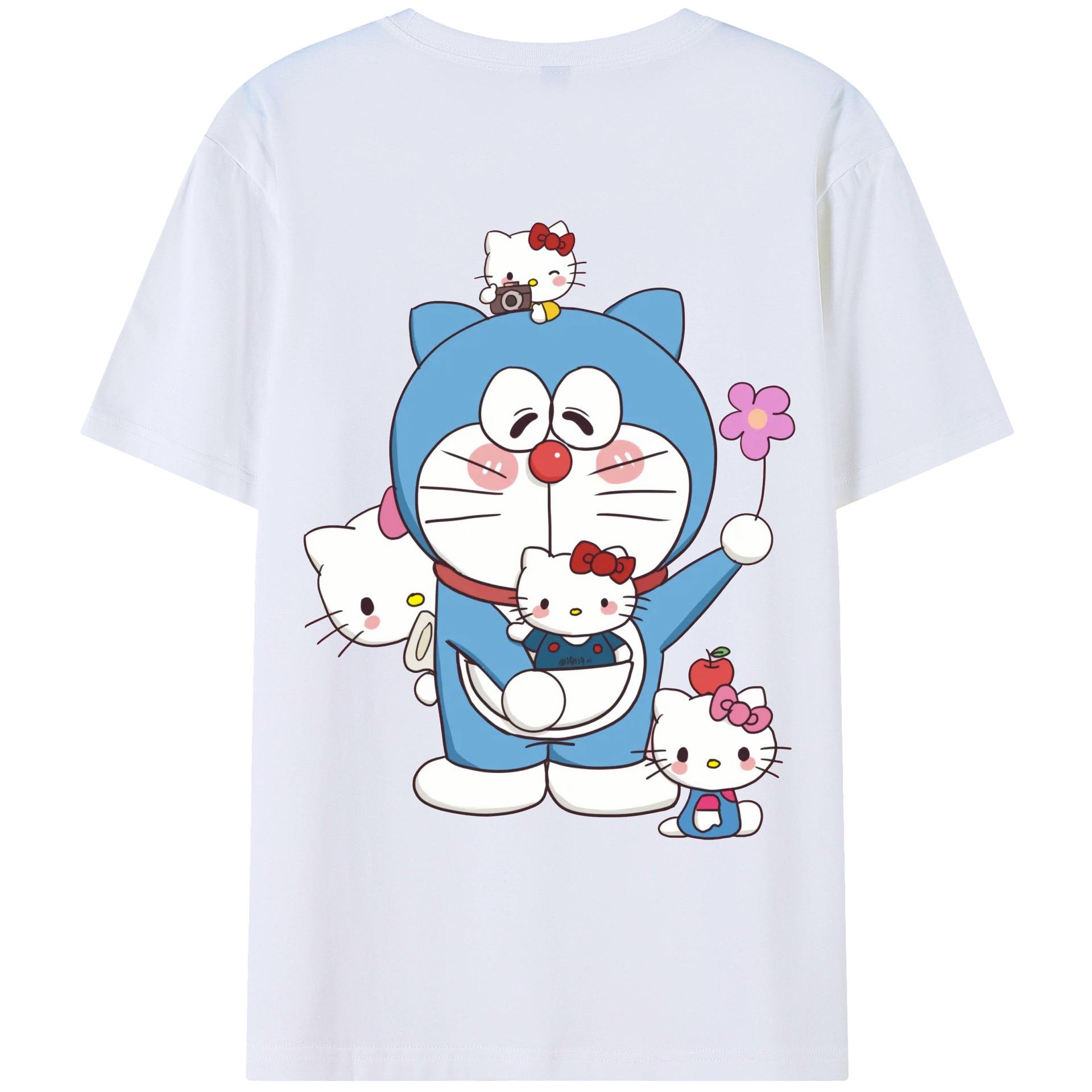 （画像用） ドラえもん Doraemon レディース半袖Tシャツ(バックプリント)