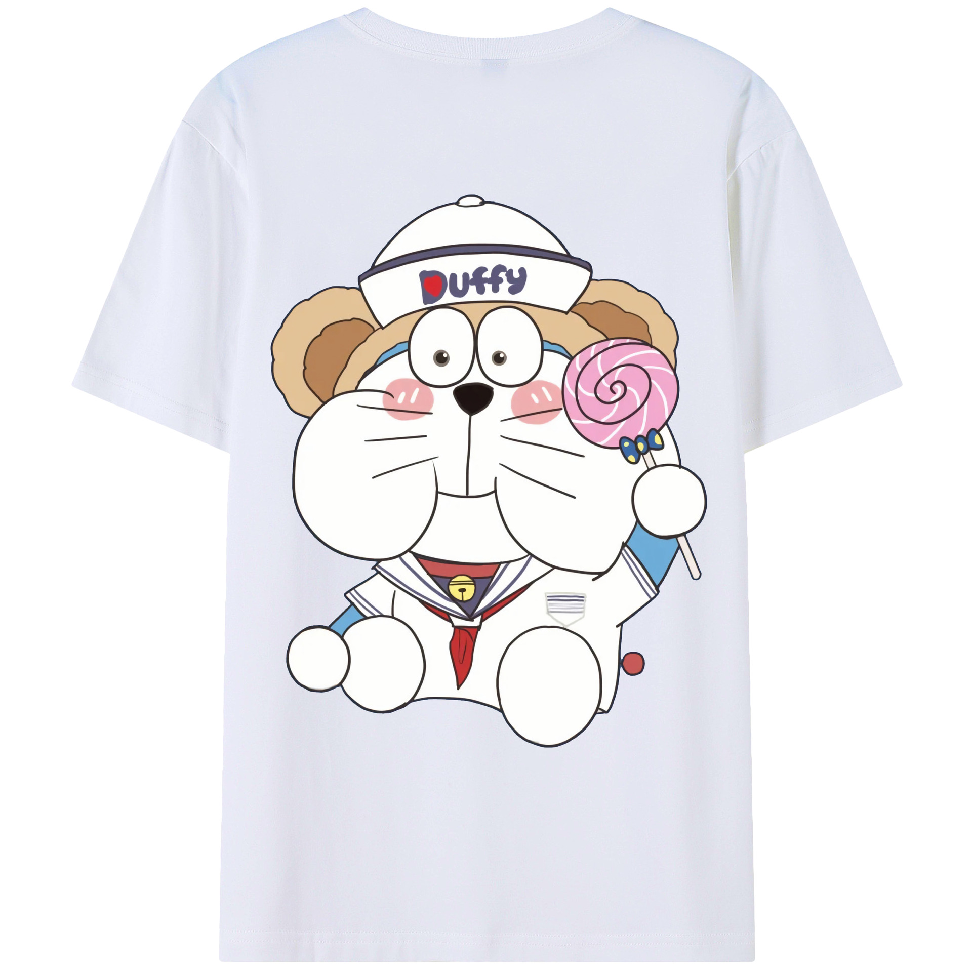 （画像用） ドラえもん Doraemon レディース半袖Tシャツ(バックプリント)