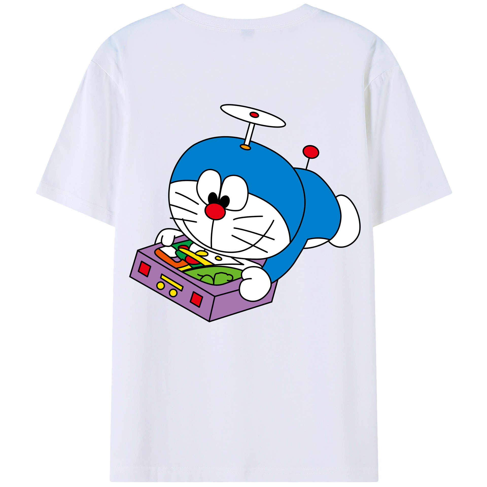 （画像用） ドラえもん Doraemon レディース半袖Tシャツ(バックプリント)