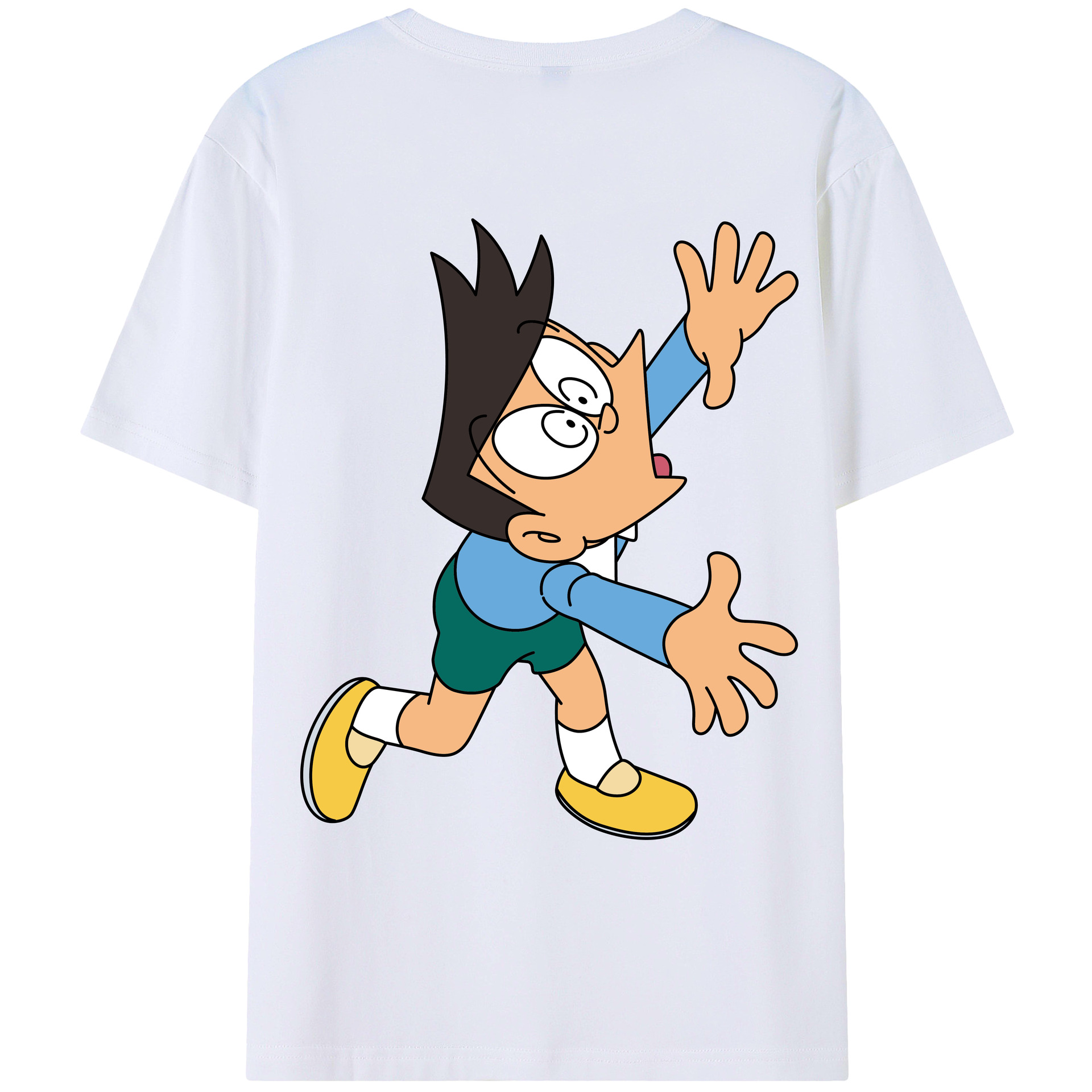 （画像用） ドラえもん 骨川 スネ夫 Doraemon Honekawa Suneo レディース半袖Tシャツ(バックプリント)