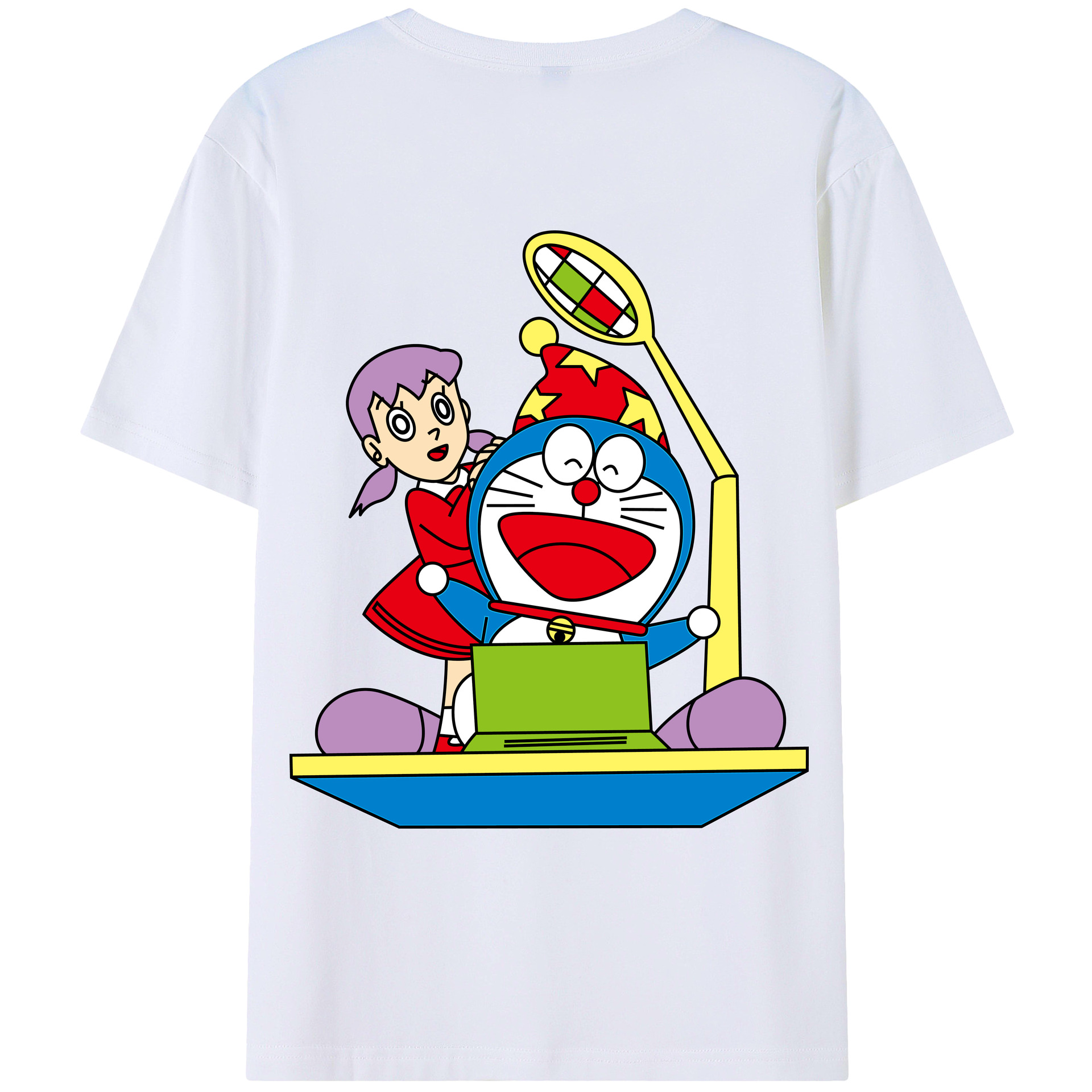 （画像用） ドラえもん みなもと しずか Doraemon Shizuka Minamoto レディース半袖Tシャツ(バックプリント)