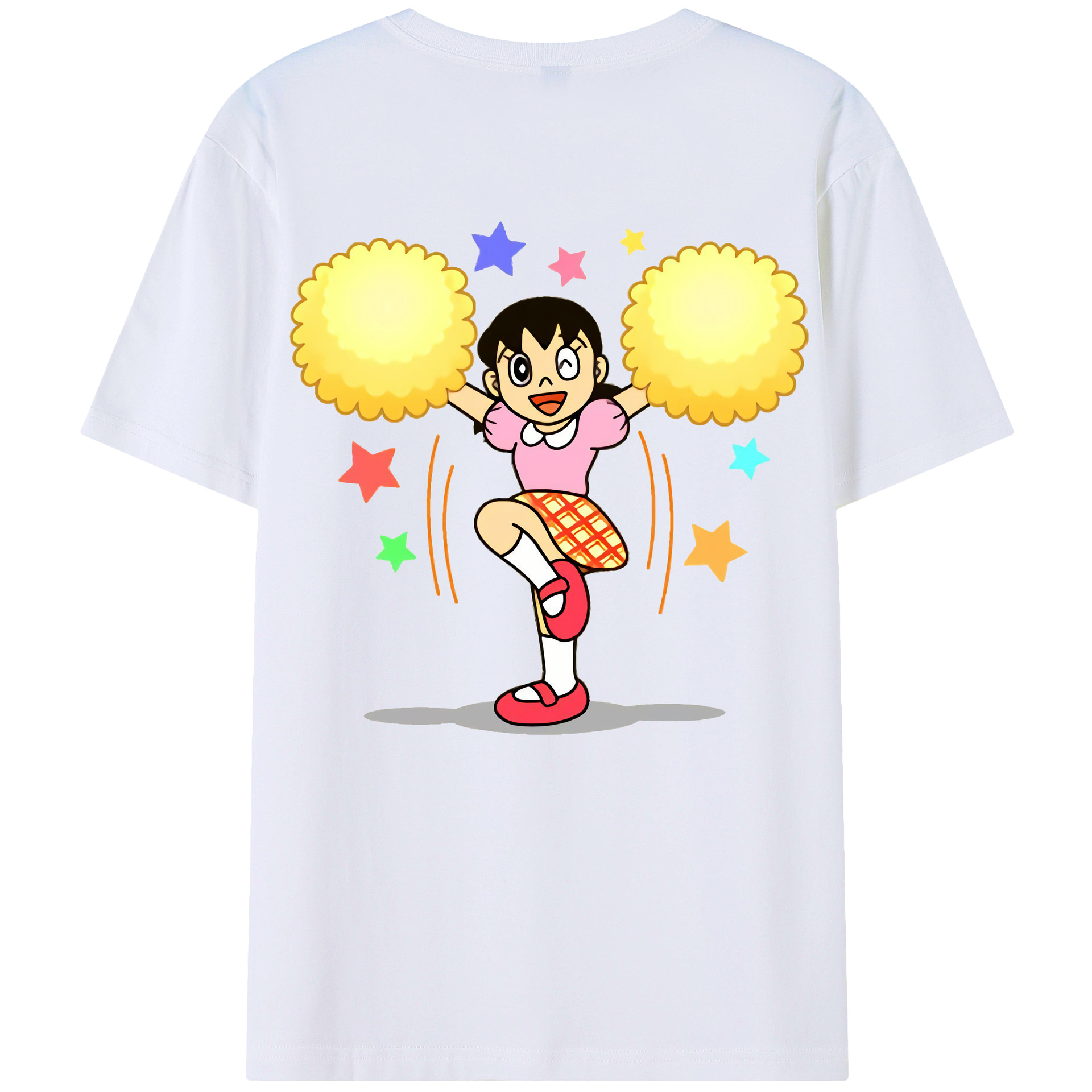 （画像用） ドラえもん みなもと しずか Doraemon Shizuka Minamoto レディース半袖Tシャツ(バックプリント)