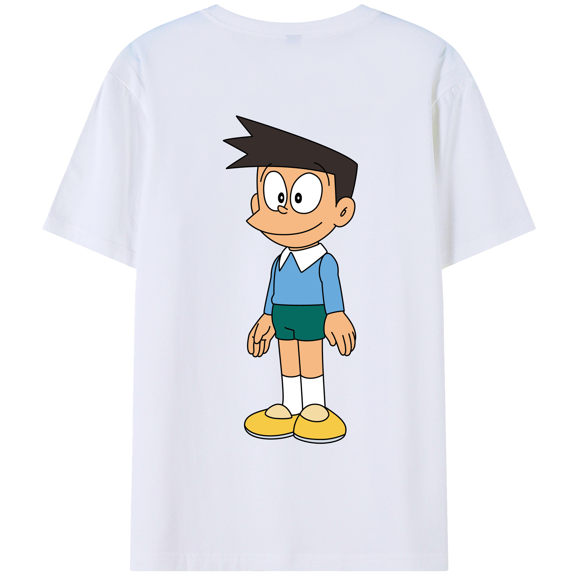 （画像用） ドラえもん 骨川 スネ夫 Doraemon Honekawa Suneo レディース半袖Tシャツ(バックプリント)