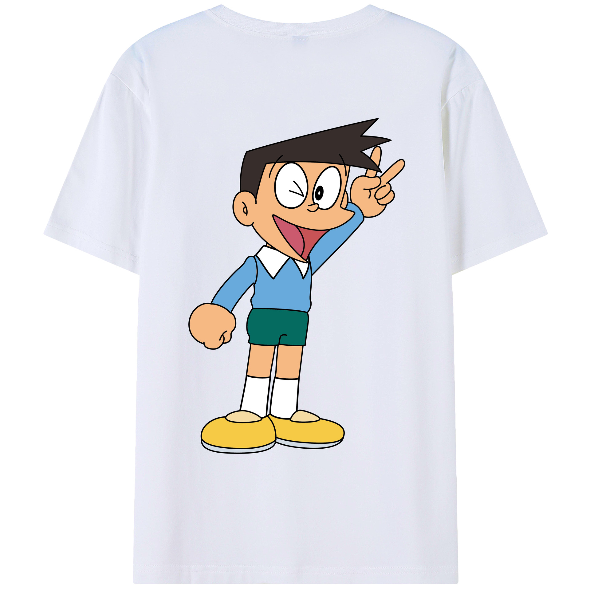 （画像用） ドラえもん 骨川 スネ夫 Doraemon Honekawa Suneo レディース半袖Tシャツ(バックプリント)