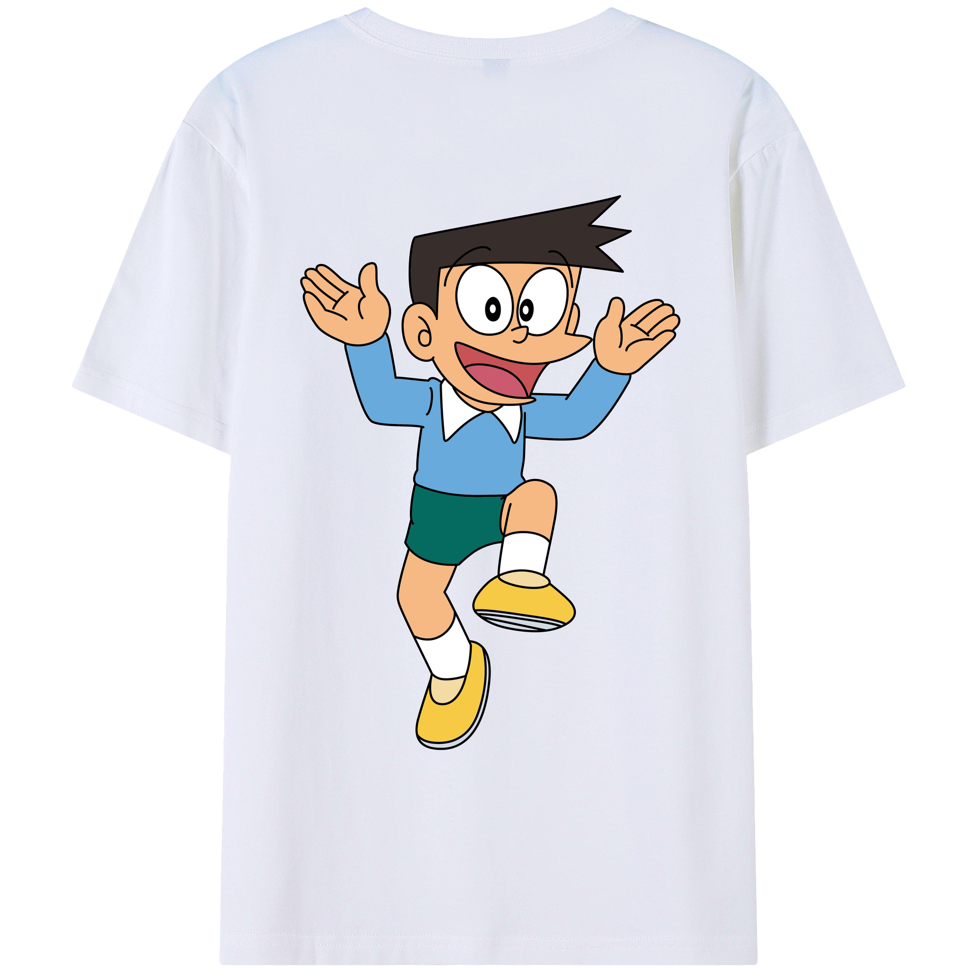 （画像用） ドラえもん 骨川 スネ夫 Doraemon Honekawa Suneo レディース半袖Tシャツ(バックプリント)