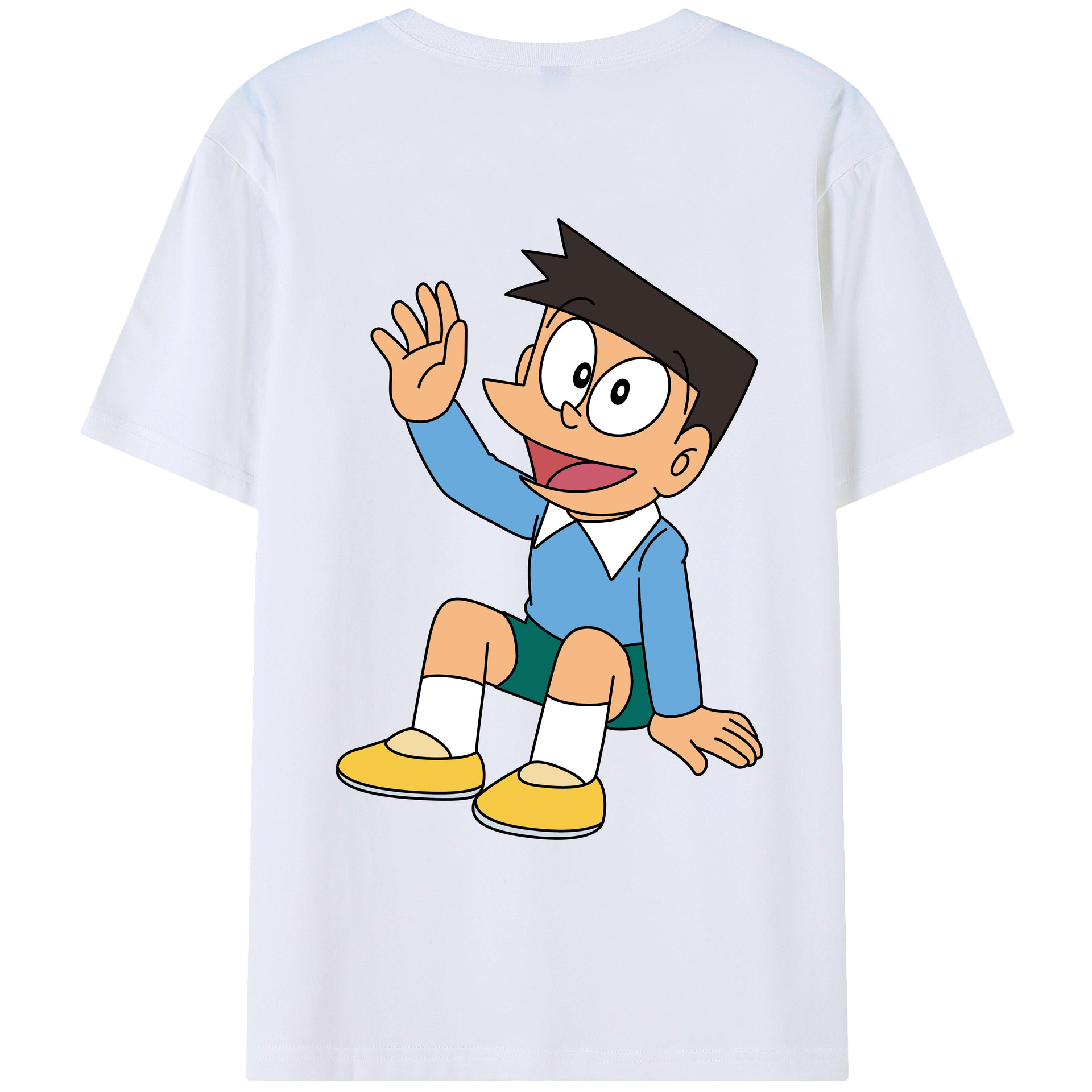 （画像用） ドラえもん 骨川 スネ夫 Doraemon Honekawa Suneo レディース半袖Tシャツ(バックプリント)