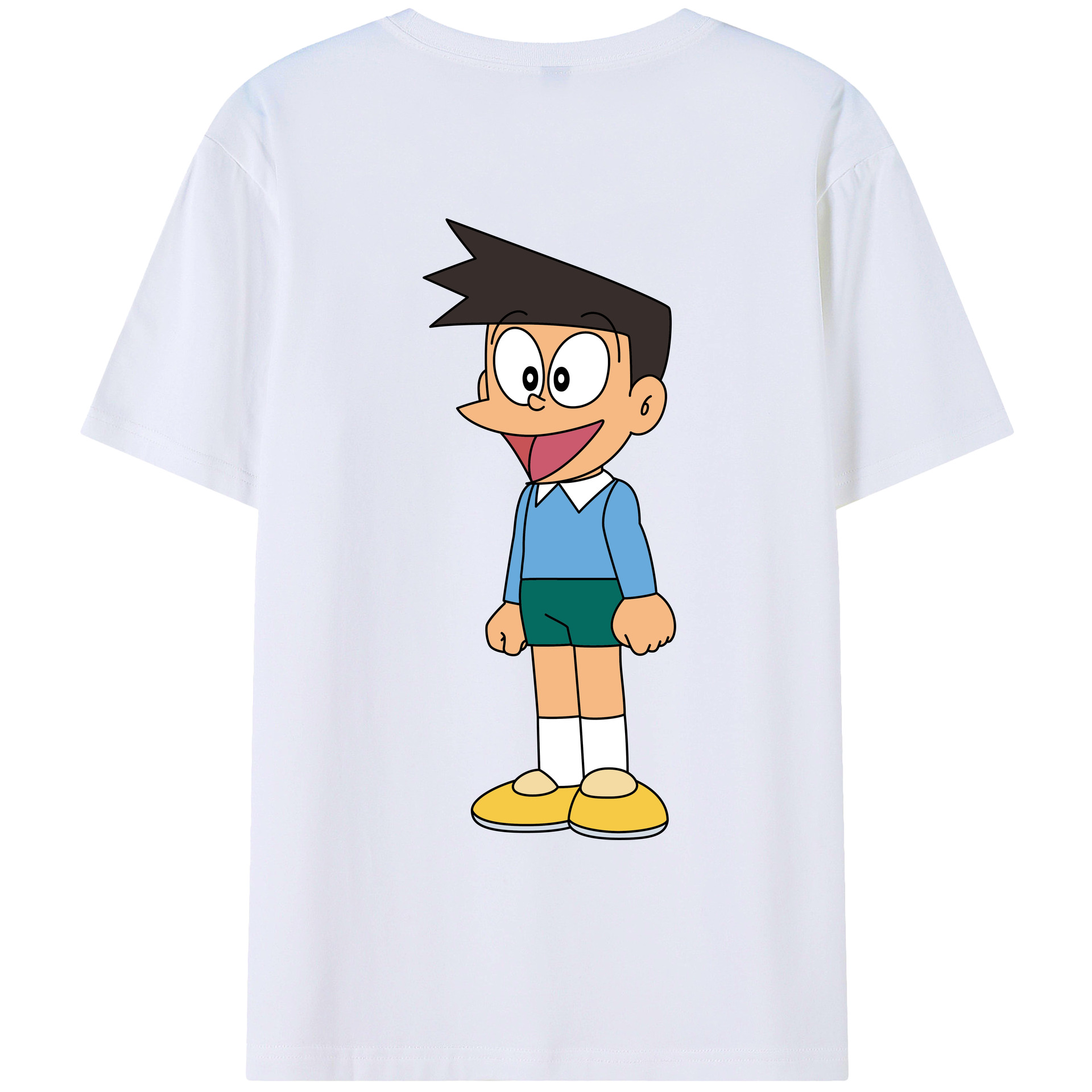 （画像用） ドラえもん 骨川 スネ夫 Doraemon Honekawa Suneo レディース半袖Tシャツ(バックプリント)