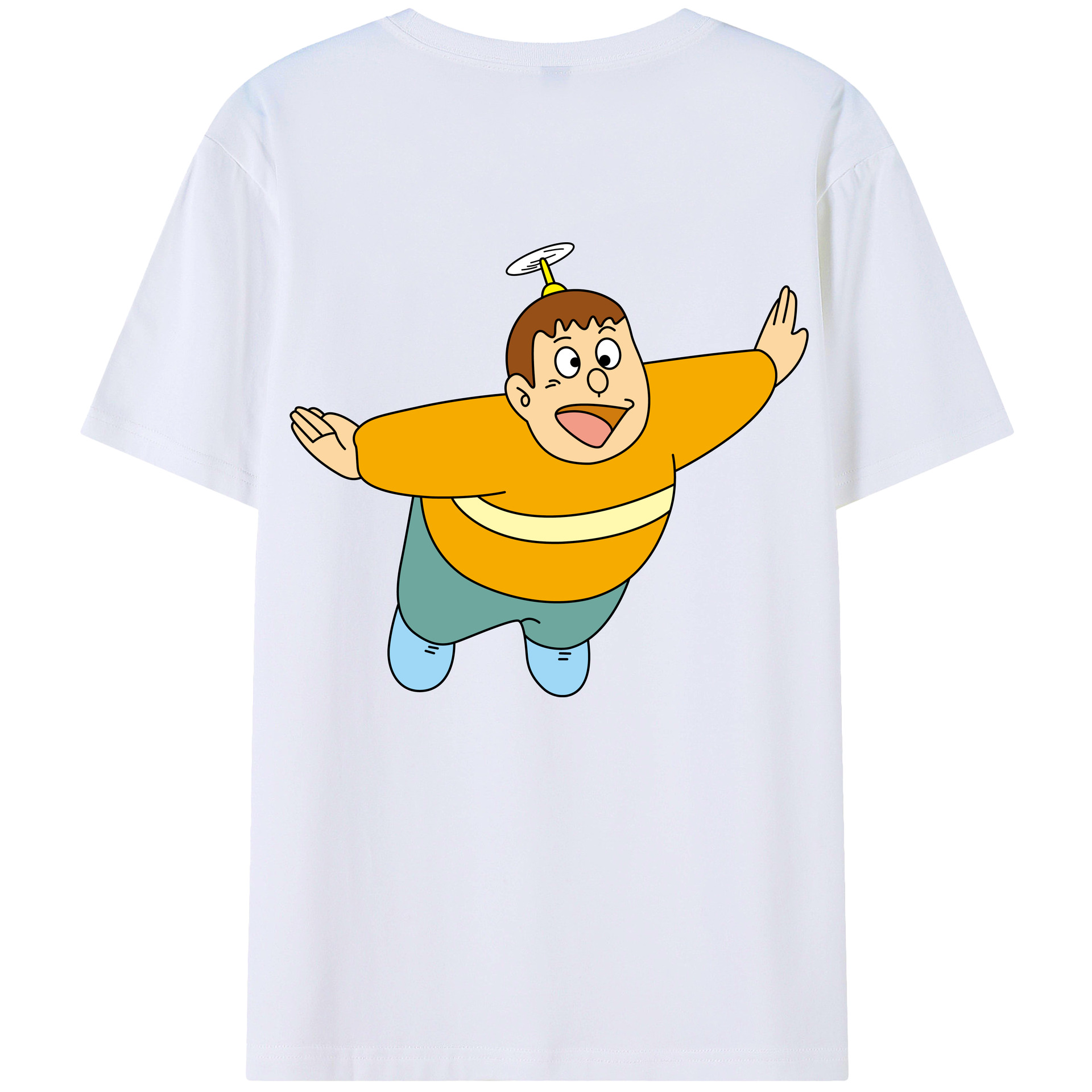 （画像用） ドラえもん 剛田武 Doraemon Gouta Takeshi レディース半袖Tシャツ(バックプリント)