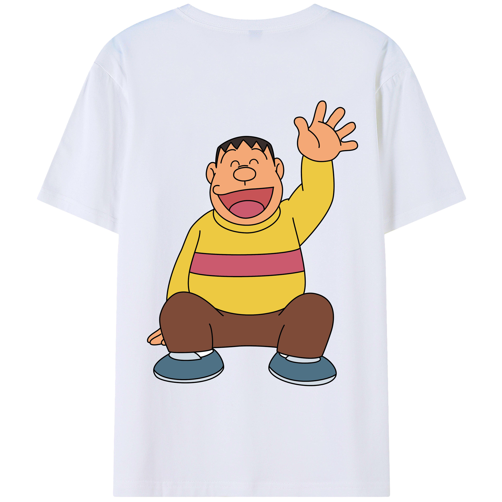 （画像用） ドラえもん 剛田武 Doraemon Gouta Takeshi レディース半袖Tシャツ(バックプリント)