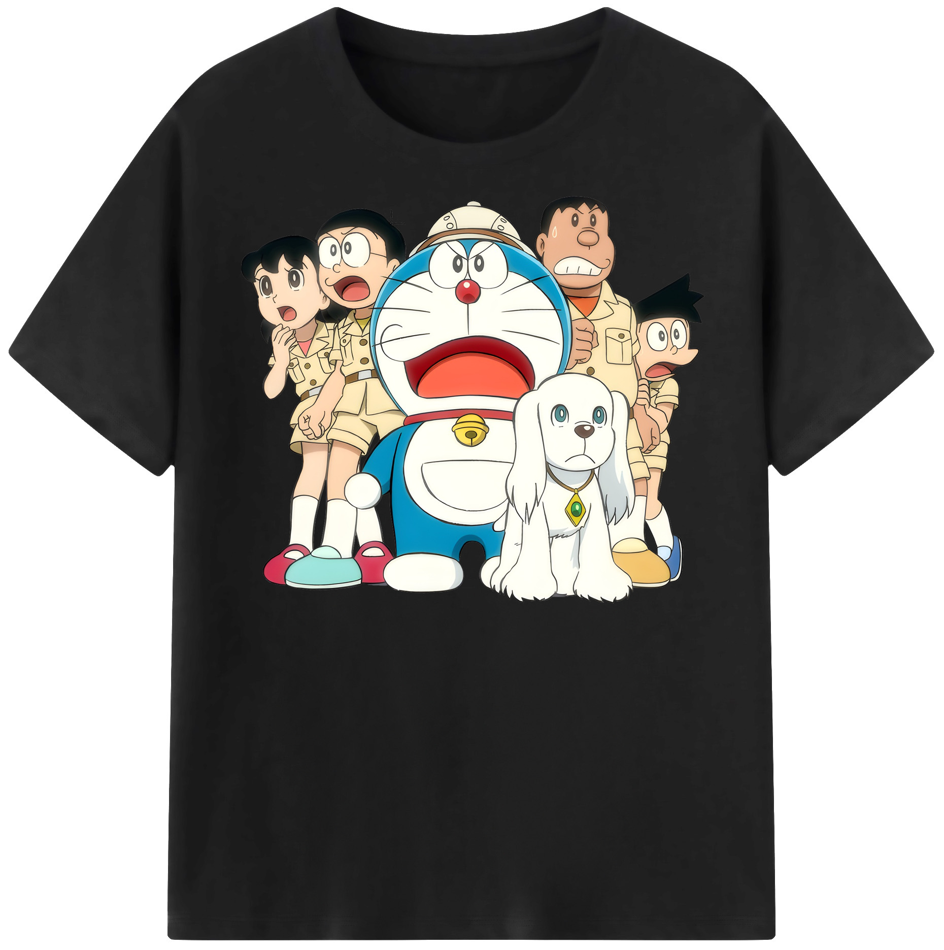 （画像用） ドラえもん Doraemon レディースカジュアルプリントTシャツ（綿100％）