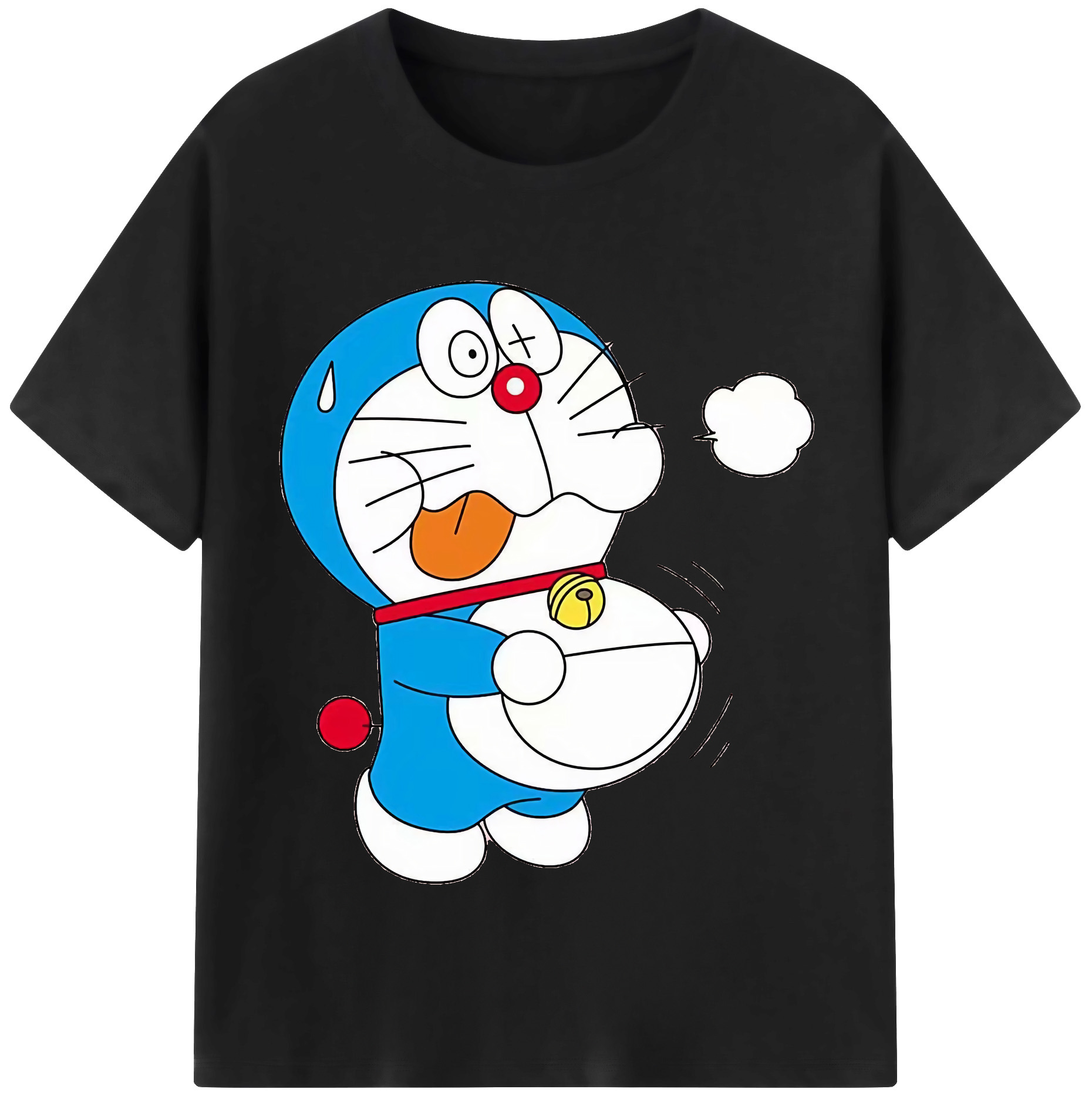 （画像用） ドラえもん Doraemon レディースカジュアルプリントTシャツ（綿100％）