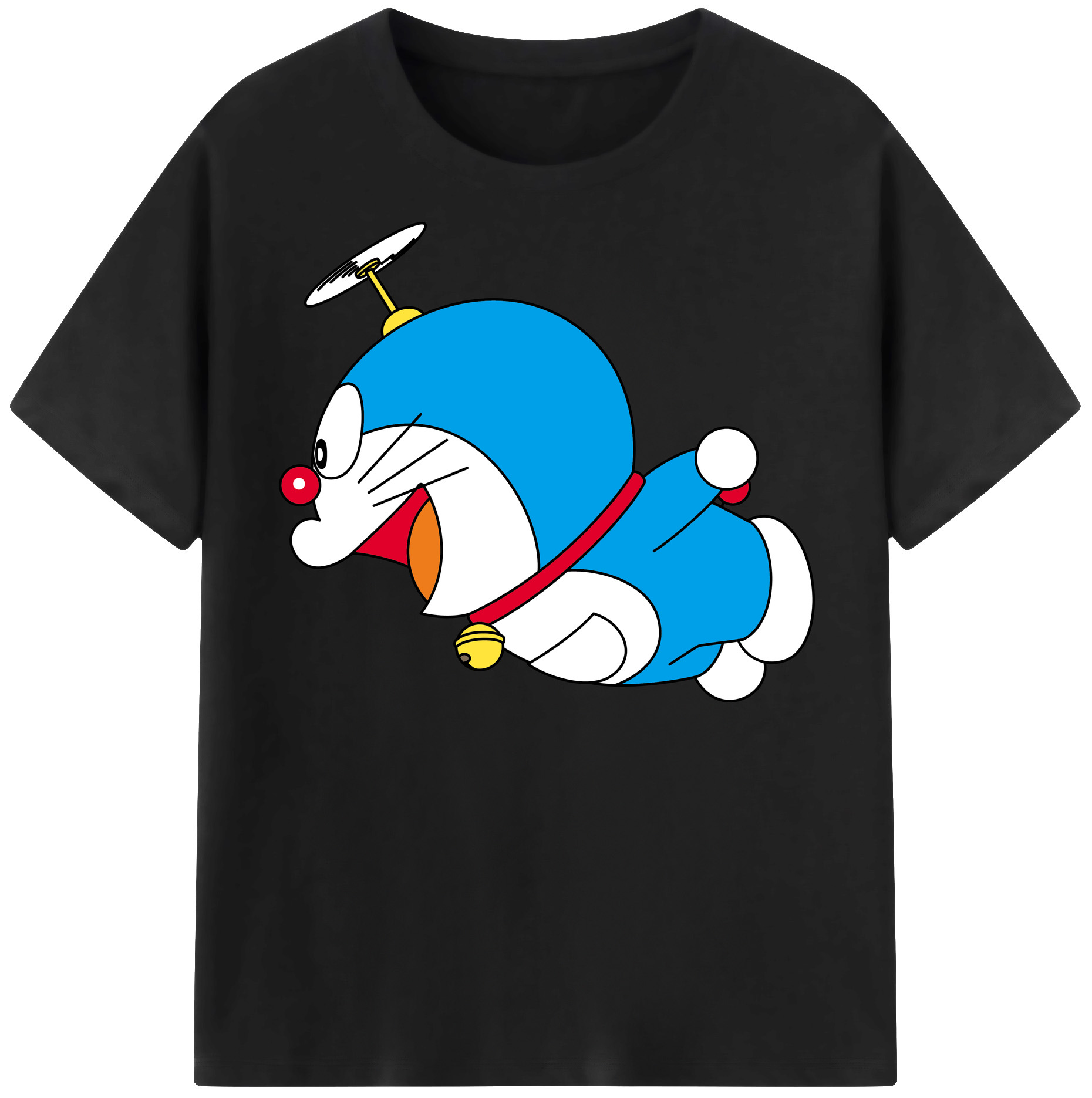 （画像用） ドラえもん Doraemon レディースカジュアルプリントTシャツ（綿100％）