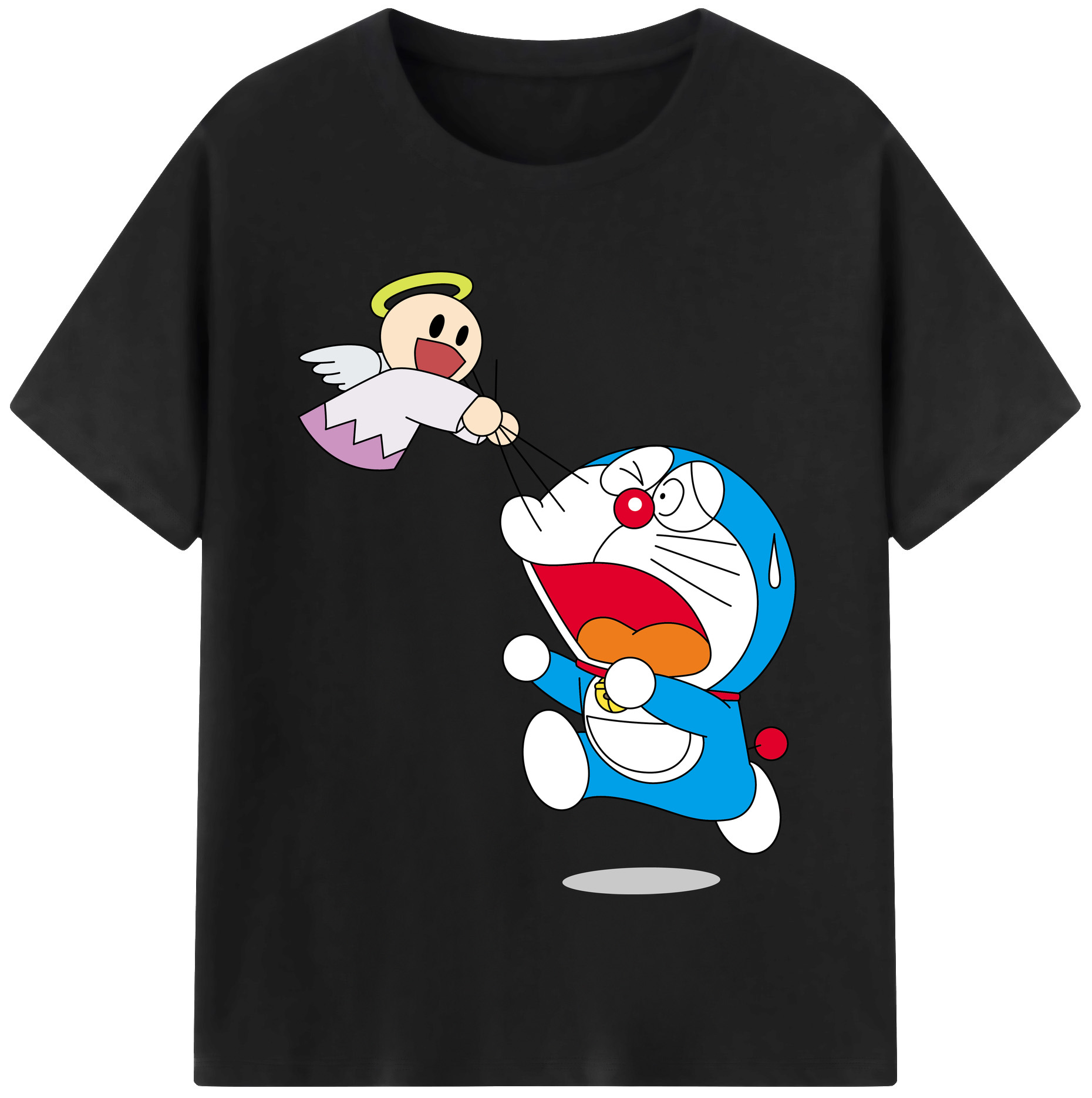 （画像用） ドラえもん Doraemon レディースカジュアルプリントTシャツ（綿100％）