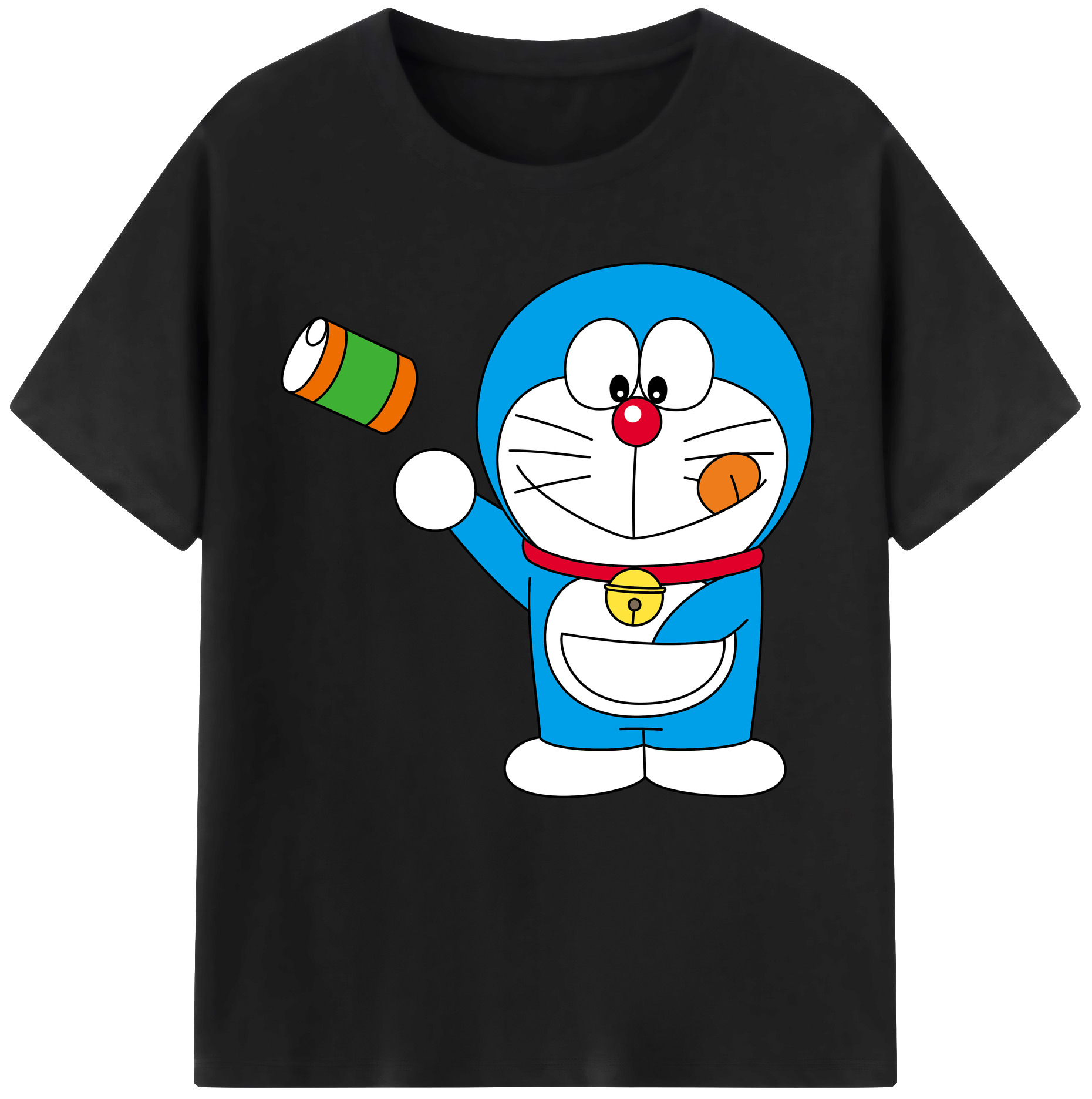 （画像用） ドラえもん Doraemon レディースカジュアルプリントTシャツ（綿100％）