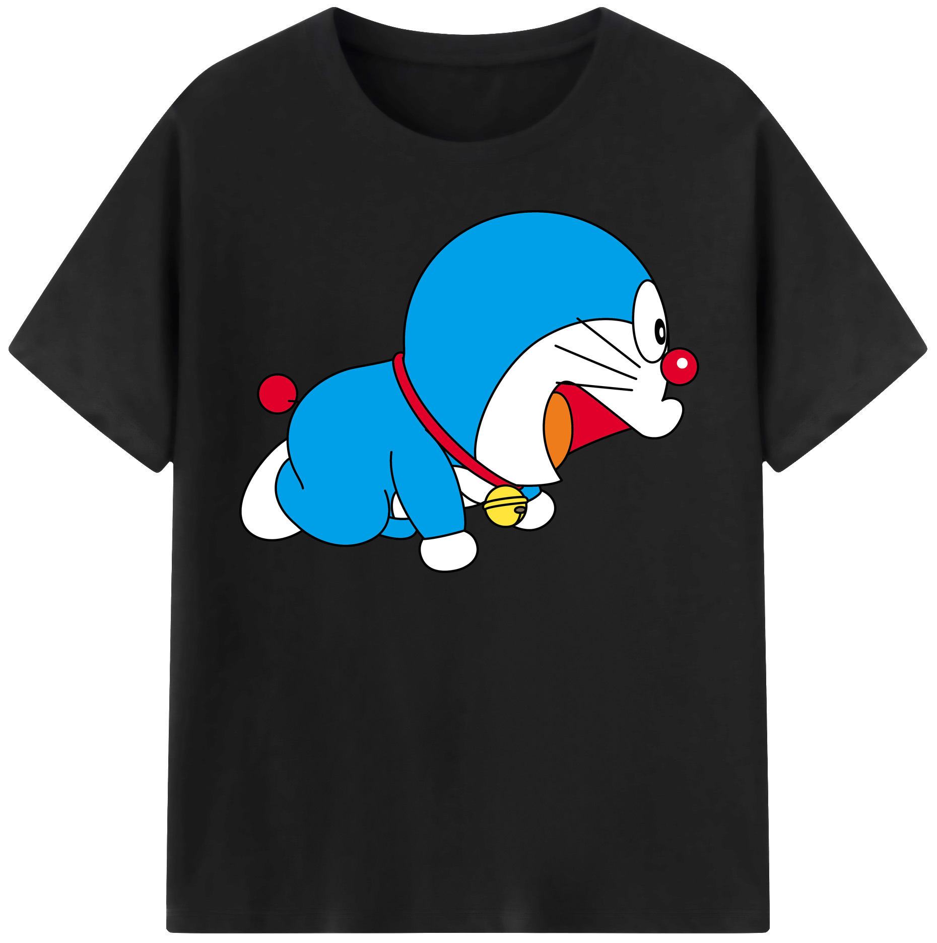 （画像用） ドラえもん Doraemon レディースカジュアルプリントTシャツ（綿100％）