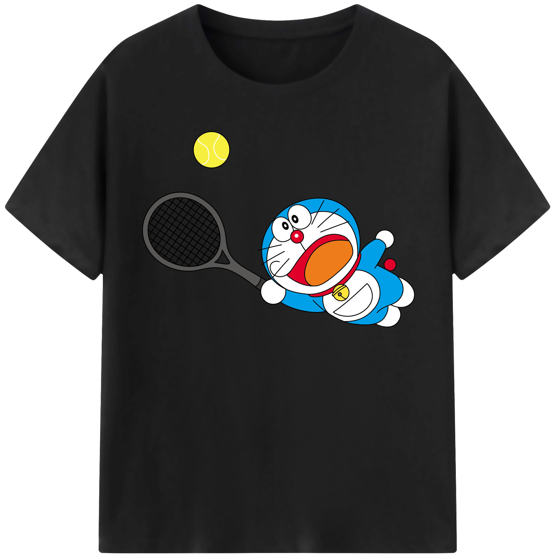 （画像用） ドラえもん Doraemon レディースカジュアルプリントTシャツ（綿100％）