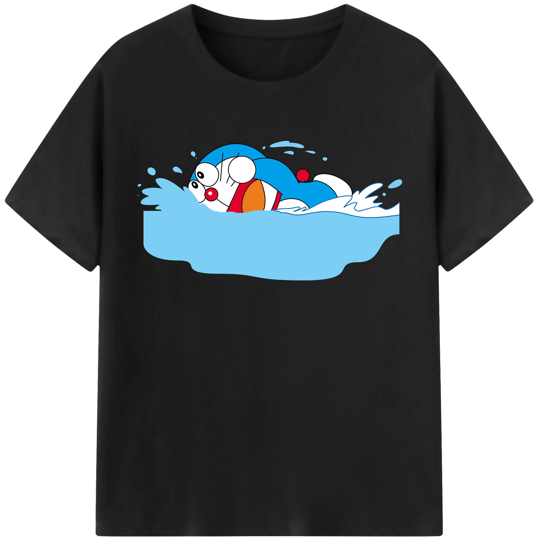 （画像用） ドラえもん Doraemon レディースカジュアルプリントTシャツ（綿100％）