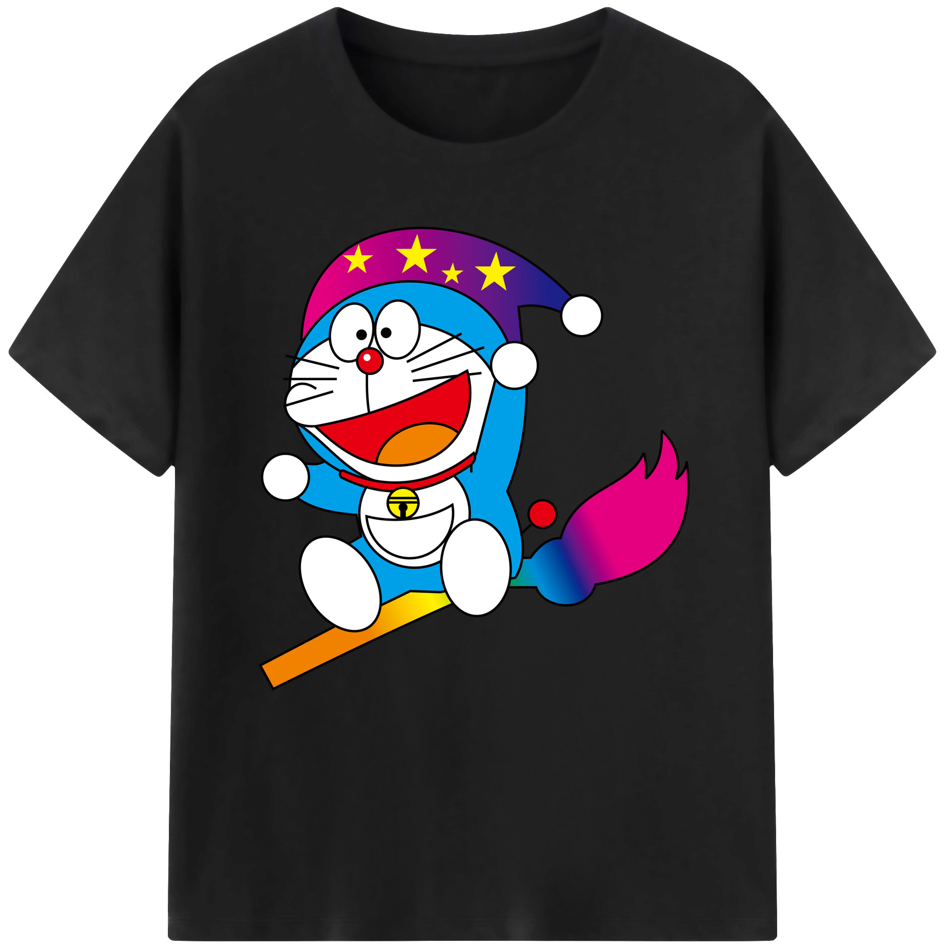 （画像用） ドラえもん Doraemon レディースカジュアルプリントTシャツ（綿100％）