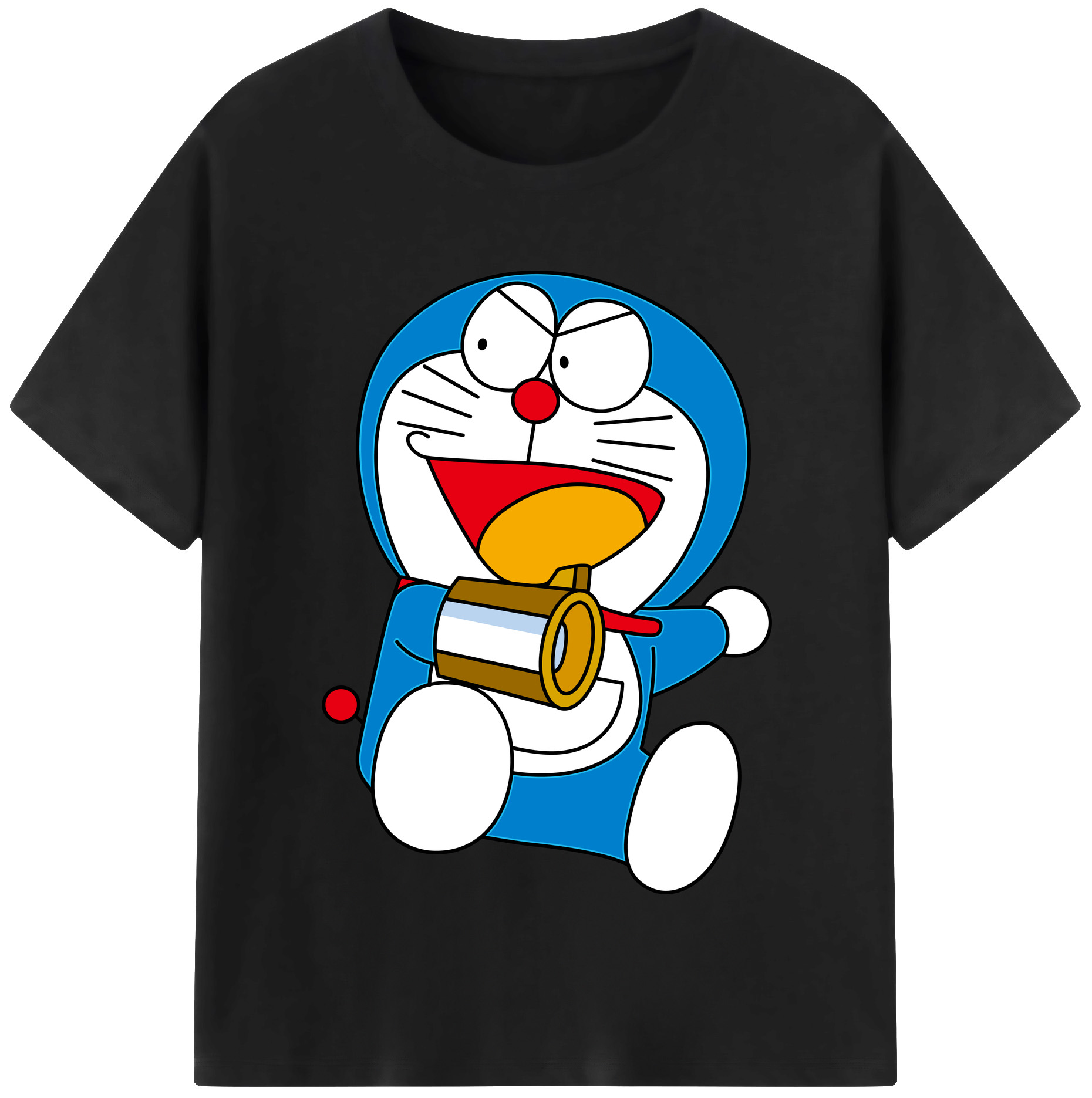 （画像用） ドラえもん Doraemon レディースカジュアルプリントTシャツ（綿100％）