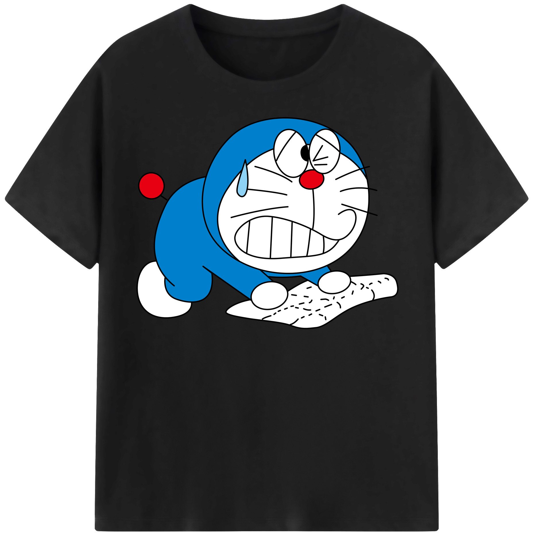 （画像用） ドラえもん Doraemon レディースカジュアルプリントTシャツ（綿100％）